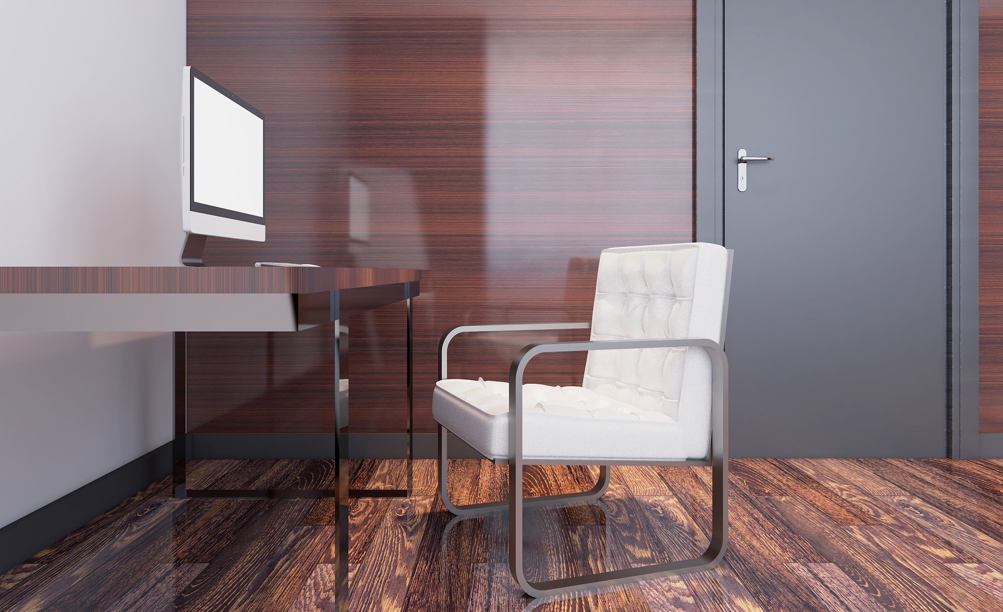 modern office cabinet. meeting room. 3d rendering.