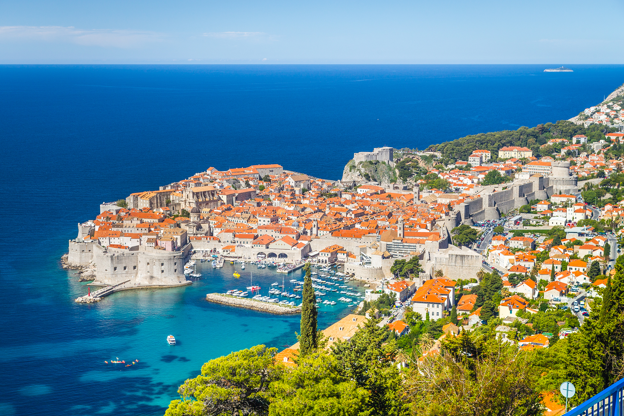 old town of dubrovnik in summer, dalmatia, croatia