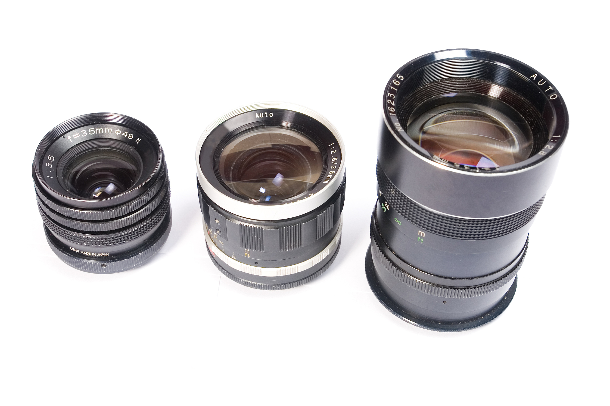 three lenses