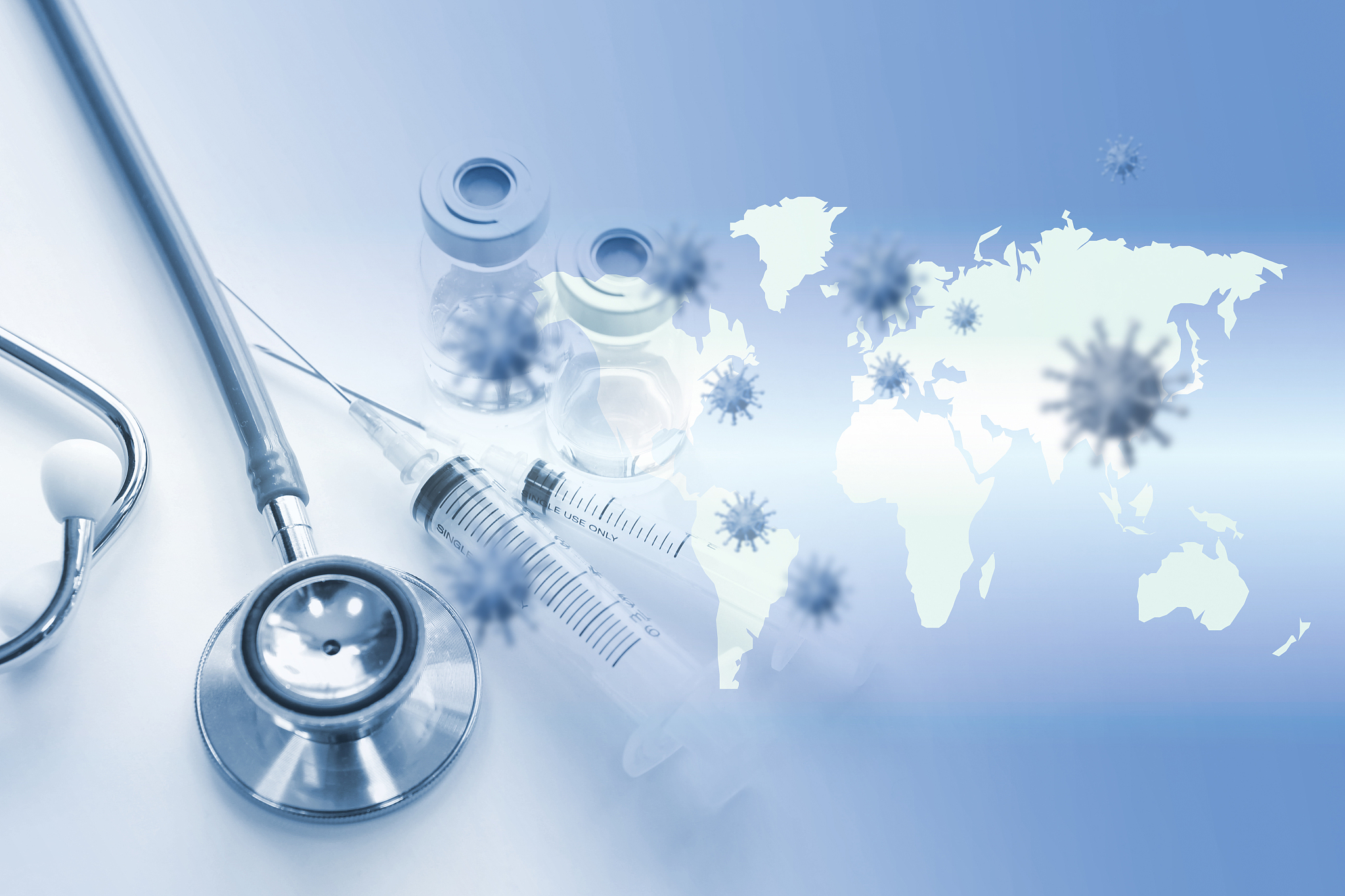 medical concept global epidemics and treatment