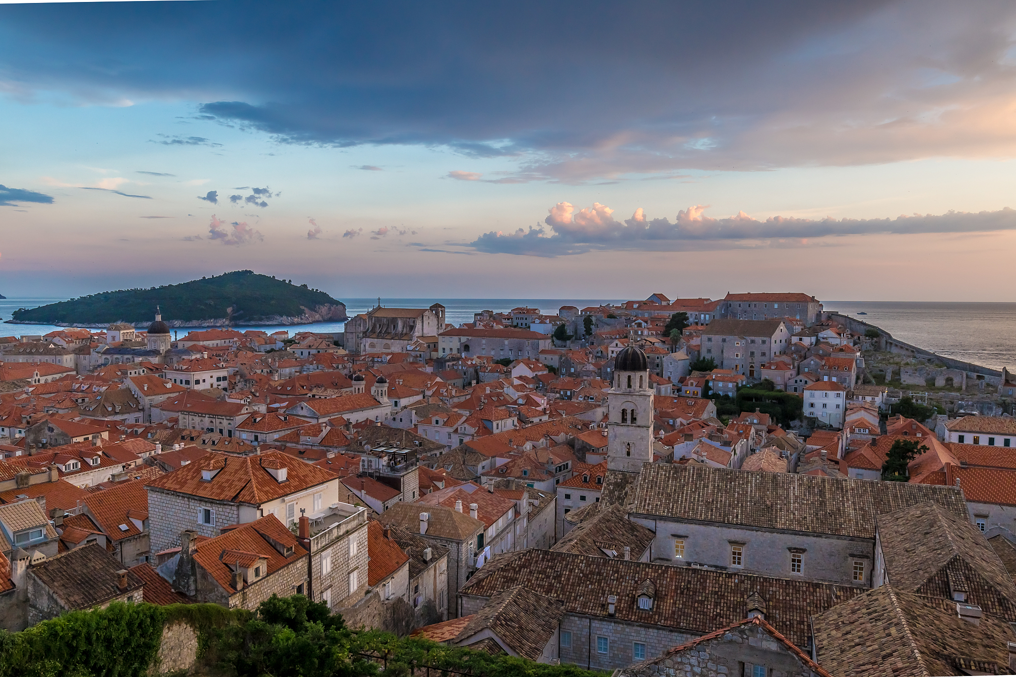 view of dubrovnik in summer, croatia