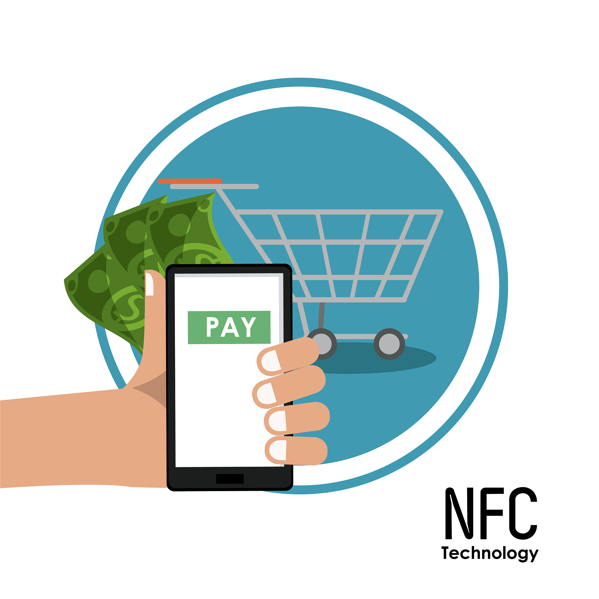 nfc technology icons