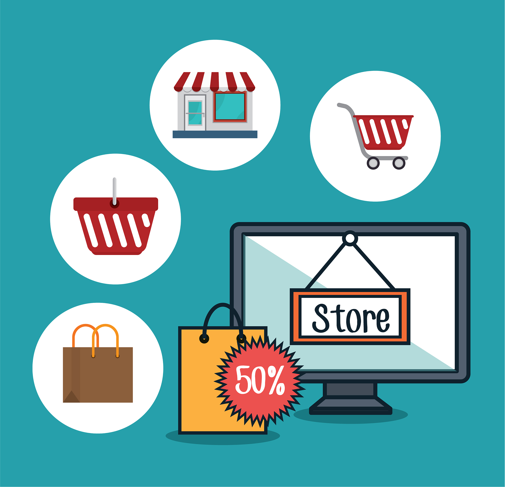 online store marketing icon