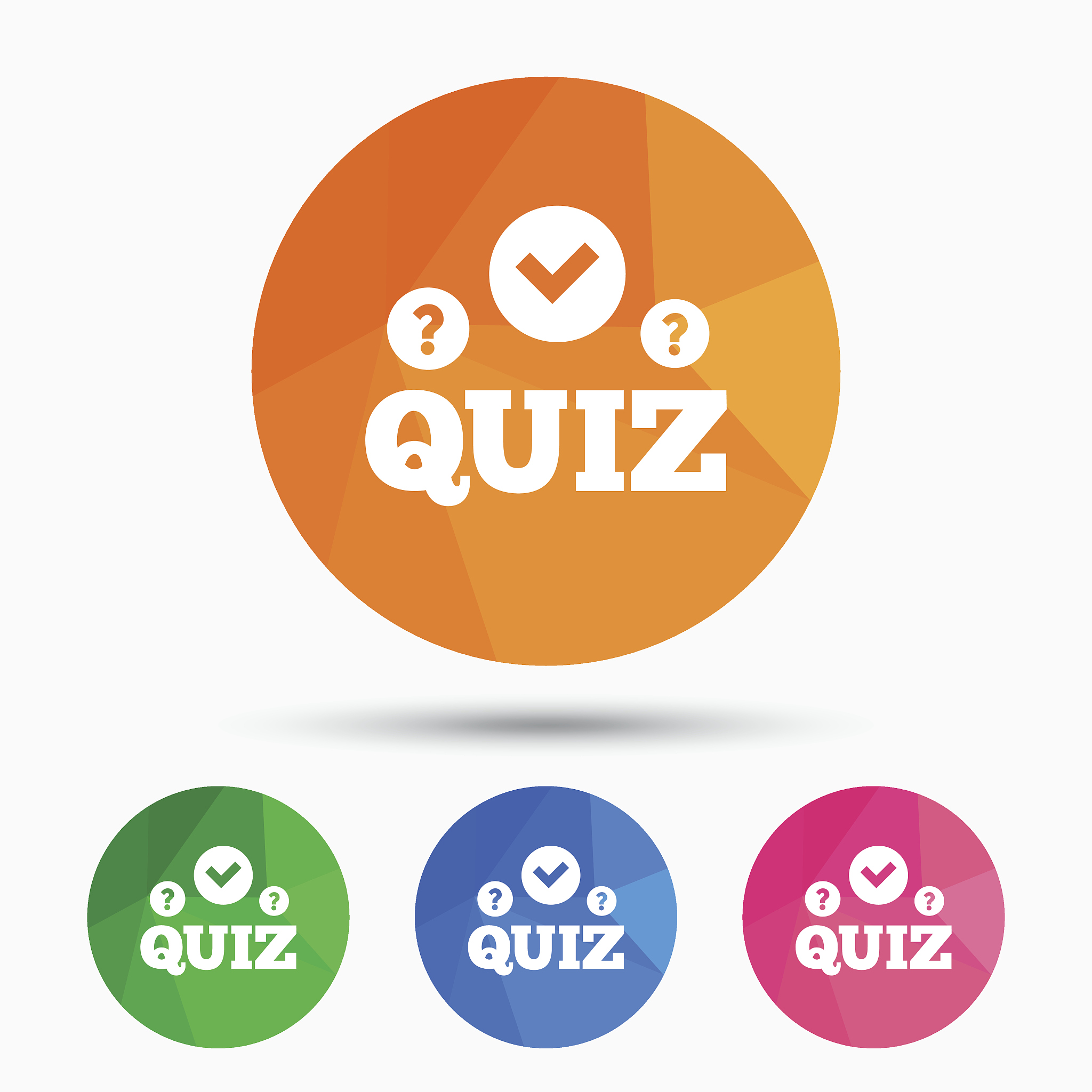 quiz sign icon. questions and answers game.
