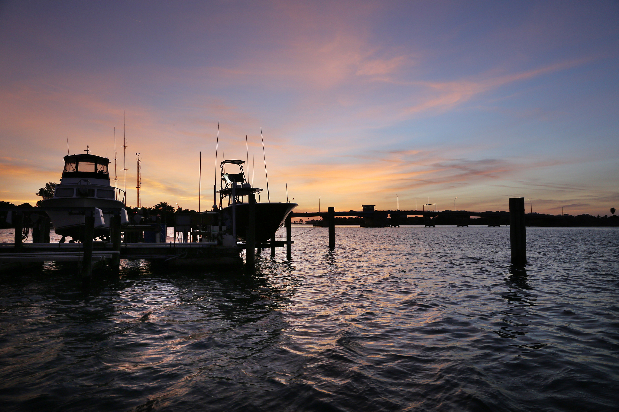 sunset at sarasota bay