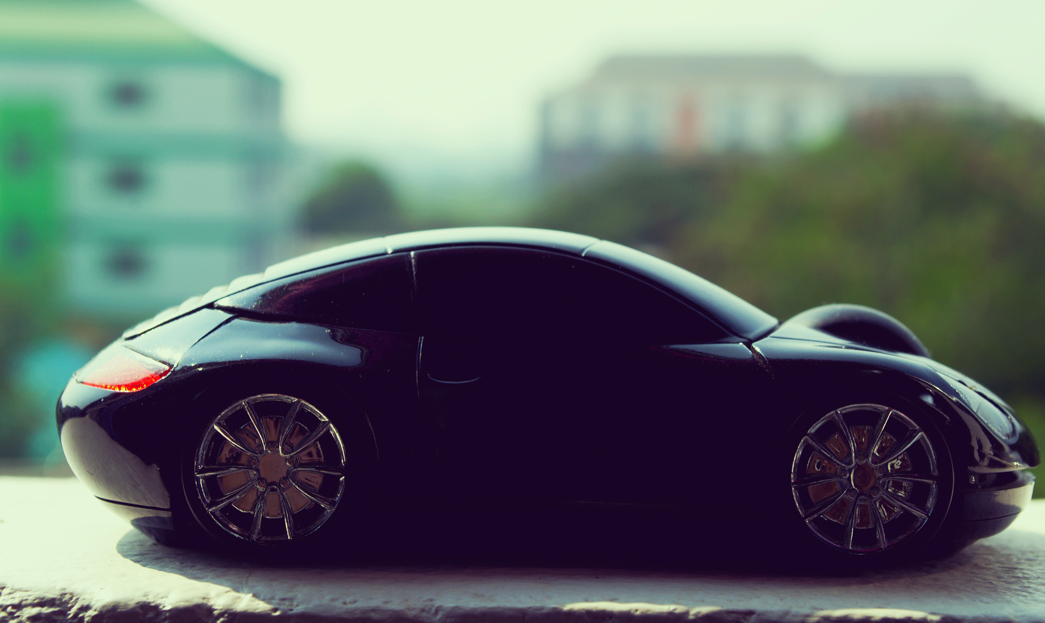 black car  in retro concept