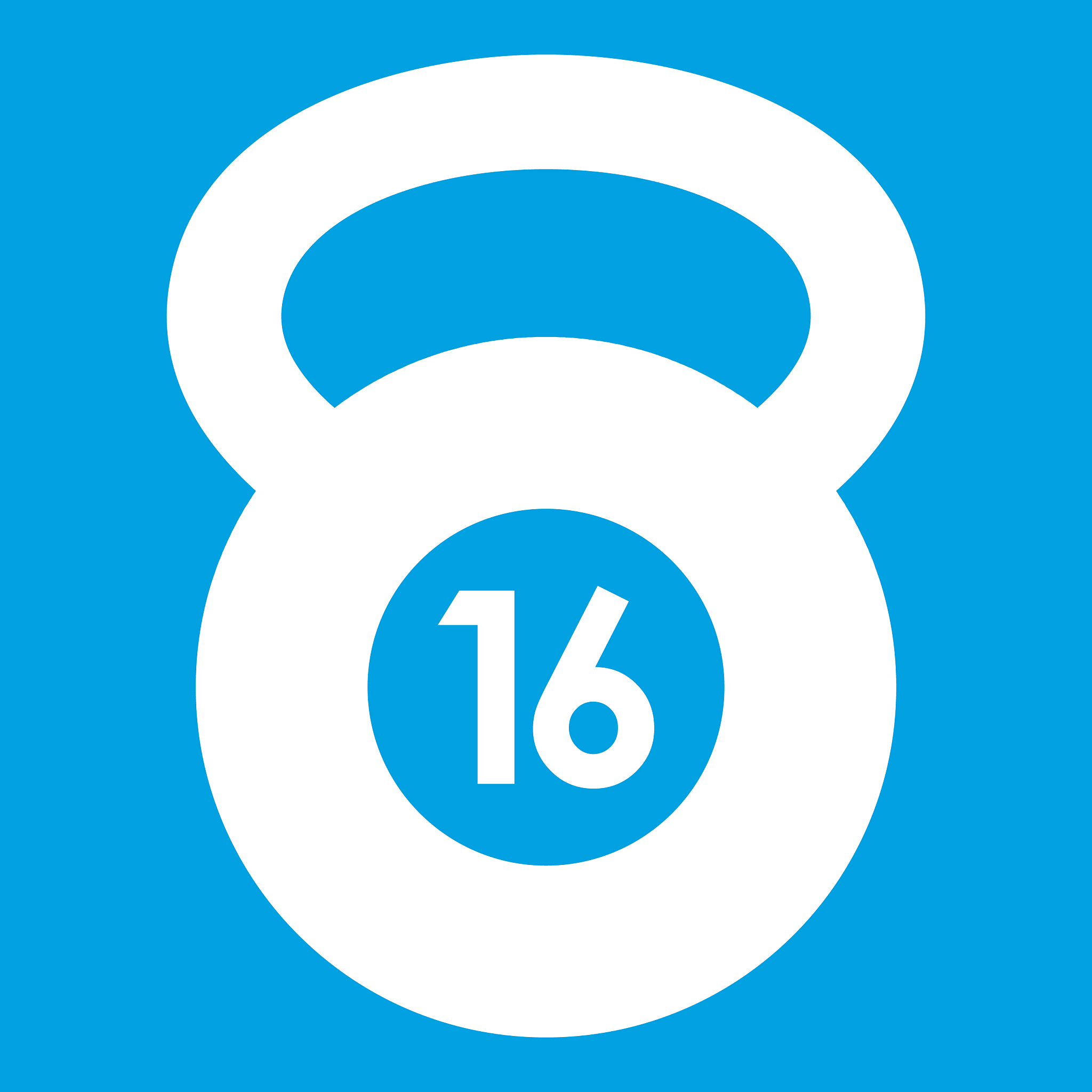 kettlebell icon white