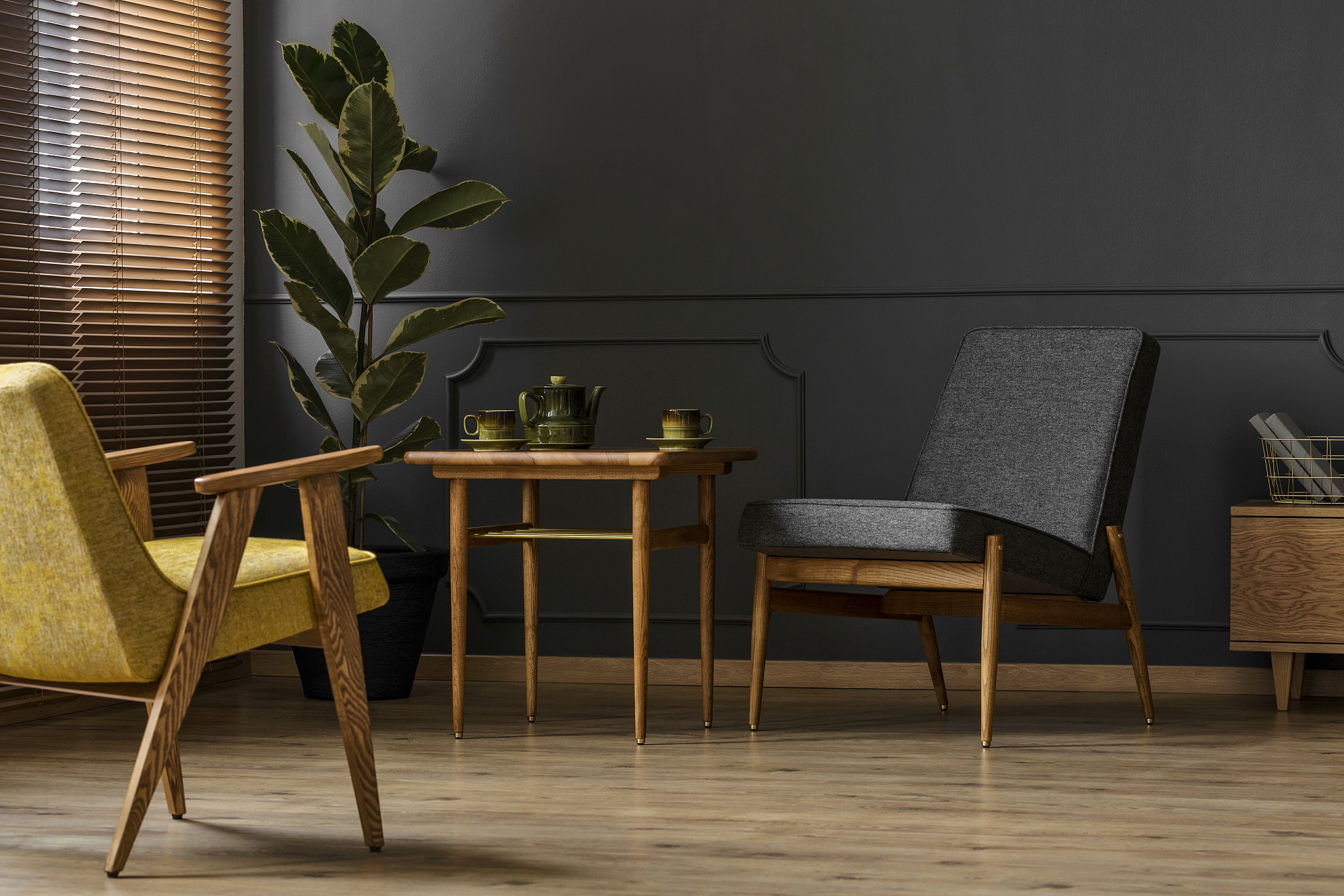 simple retro interior concept