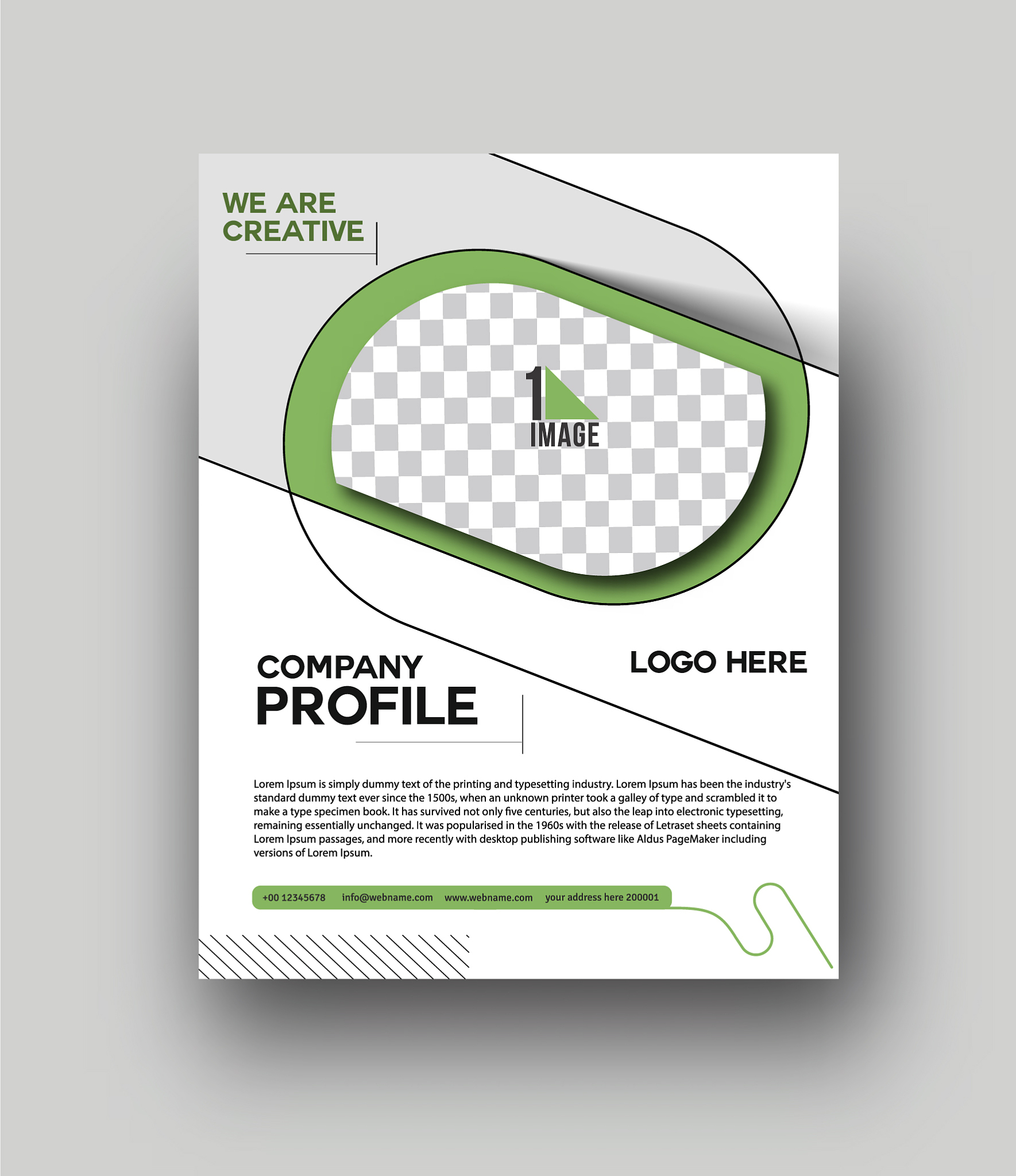 flyer poster cover design in a4 size template