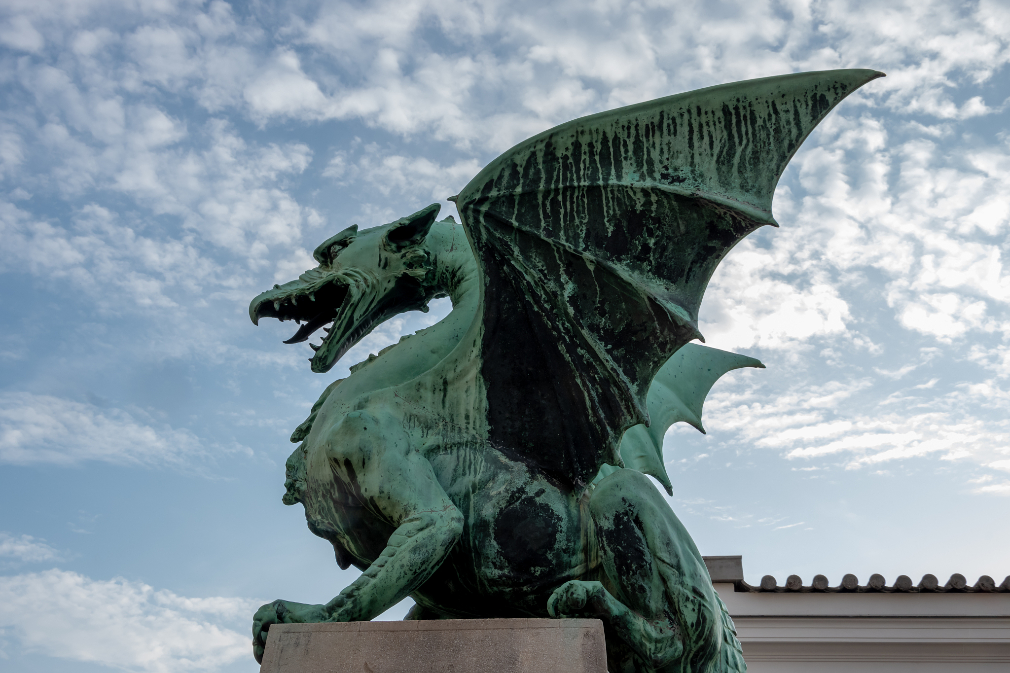 dragon on ljubljana's dragon bridge