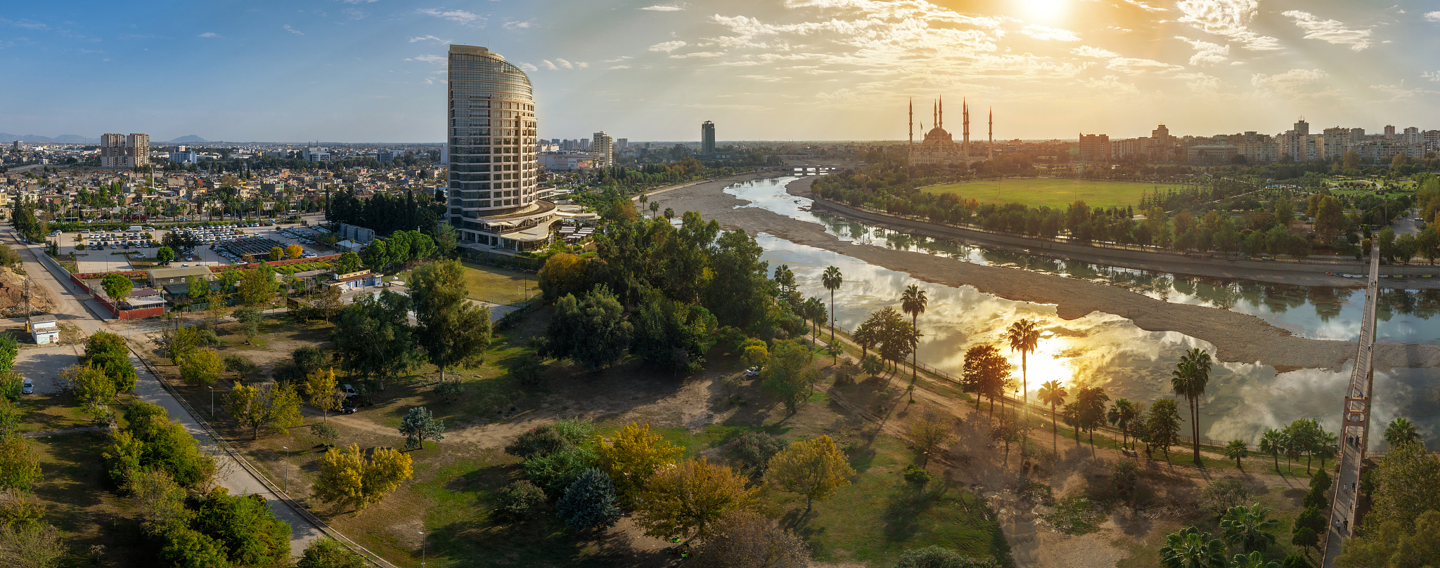 seyhan river in adana, turkey