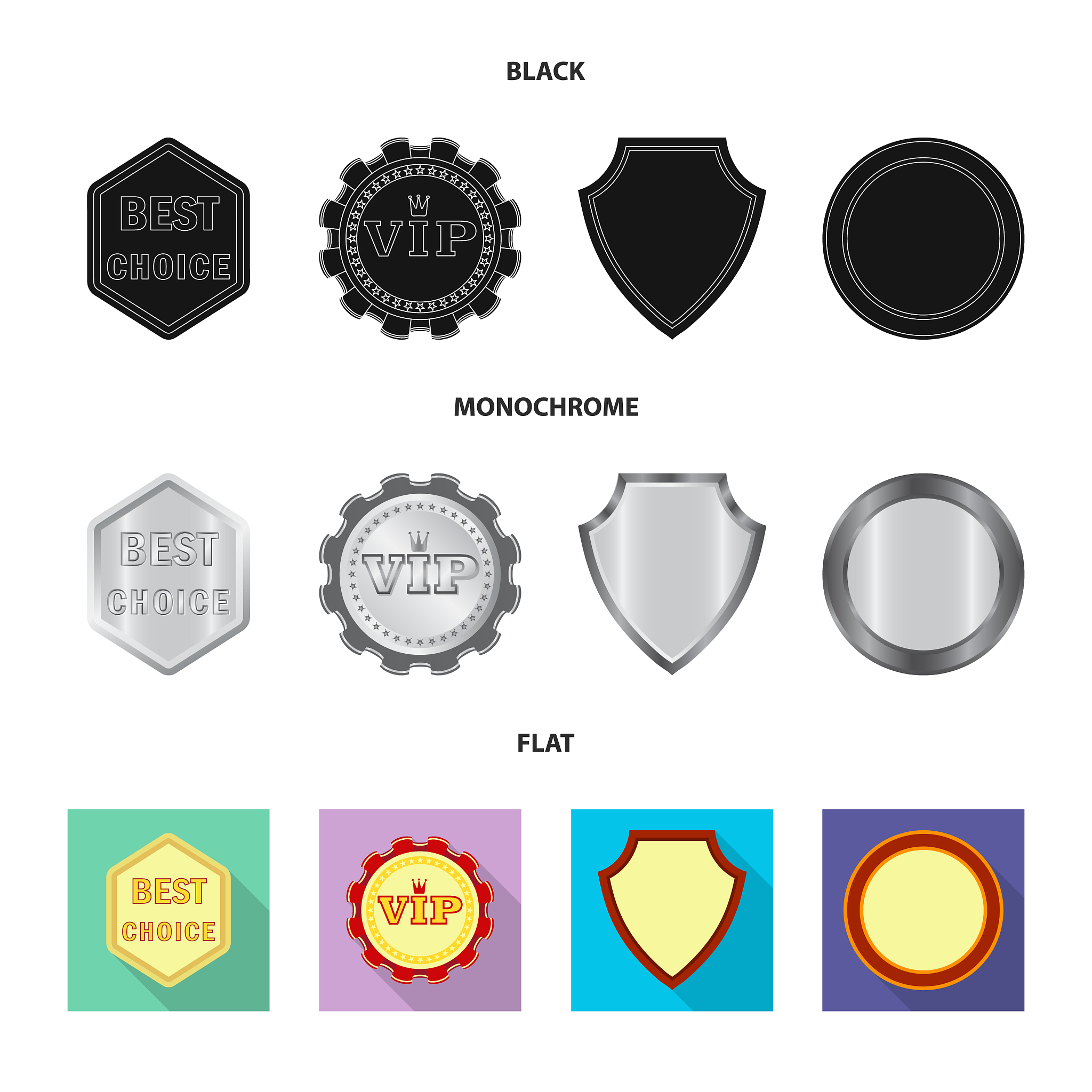 emblem and badge icon