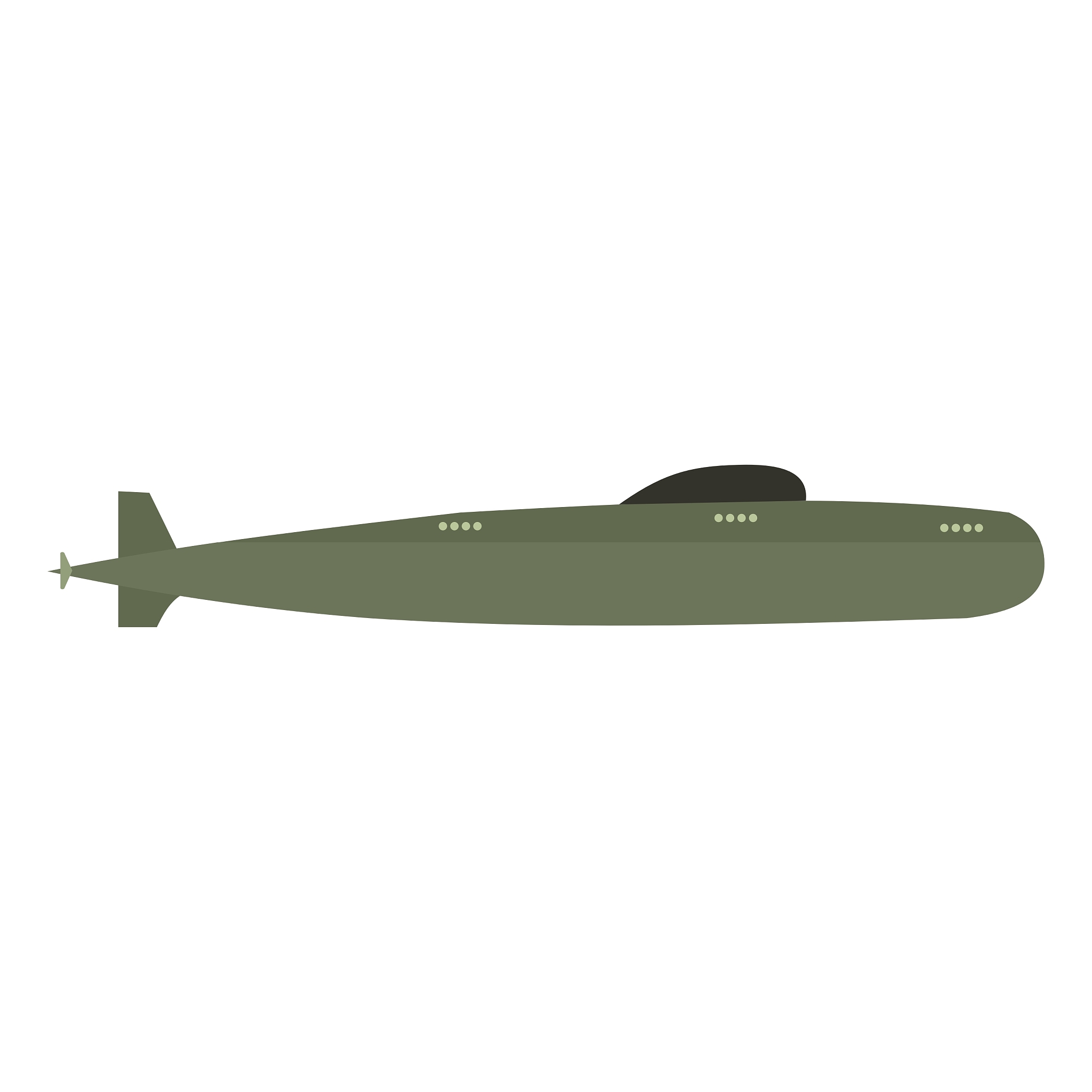 submarine flat icon