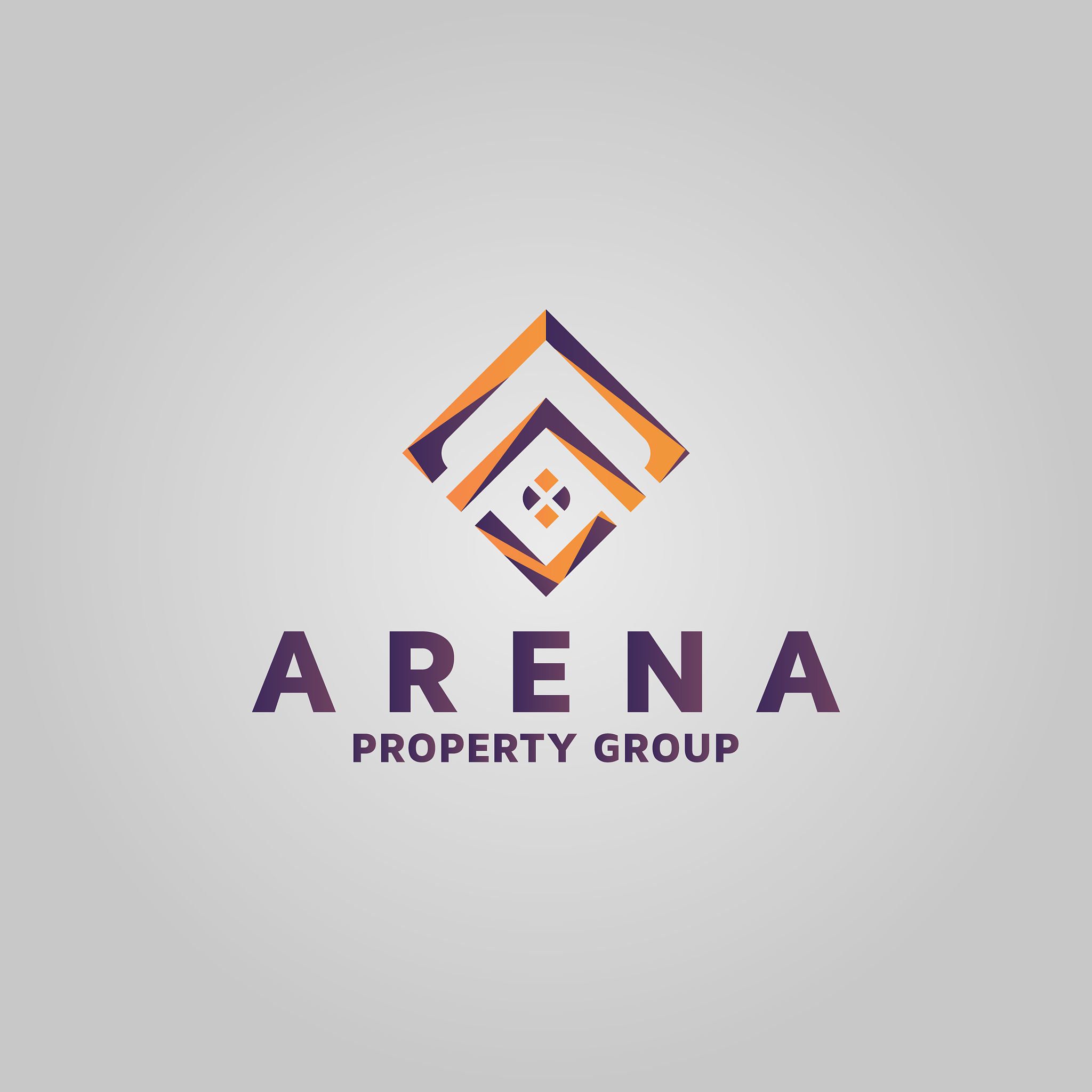 real estate letter a logo design template