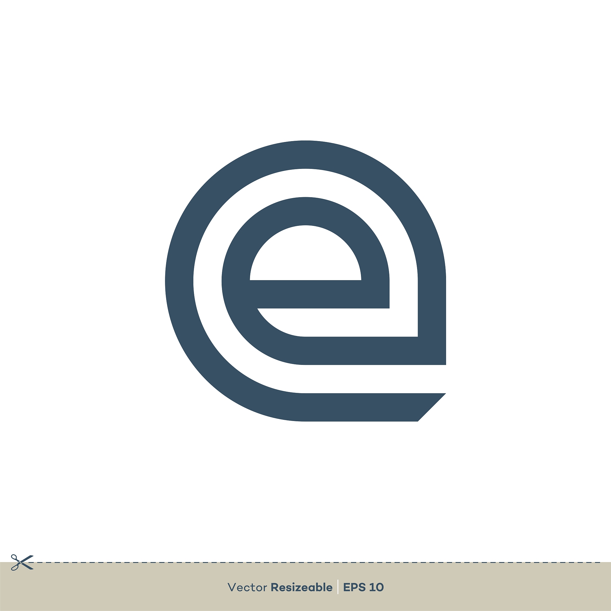 e letter logo template illustration design. vector eps 10.