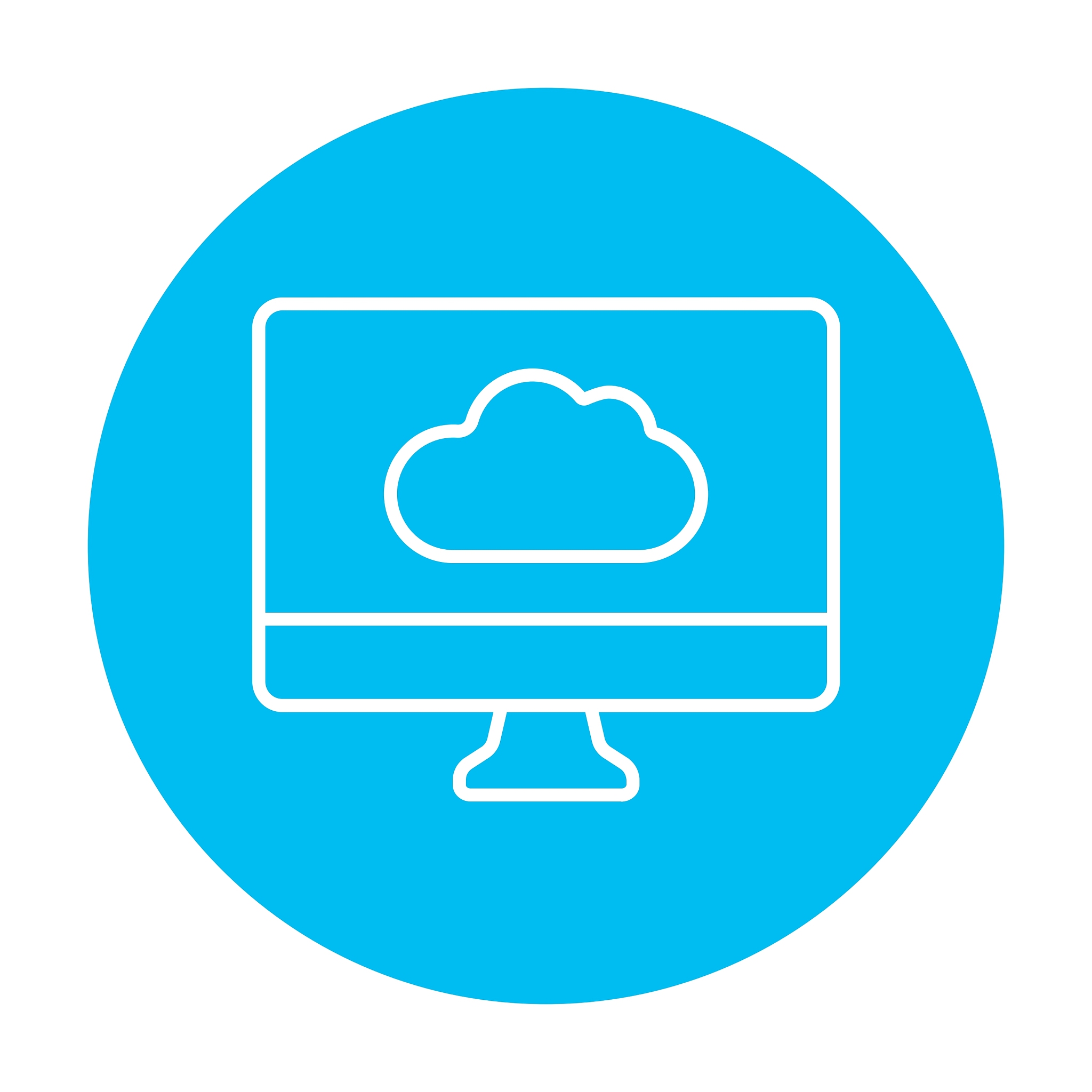 cloud computing line icon