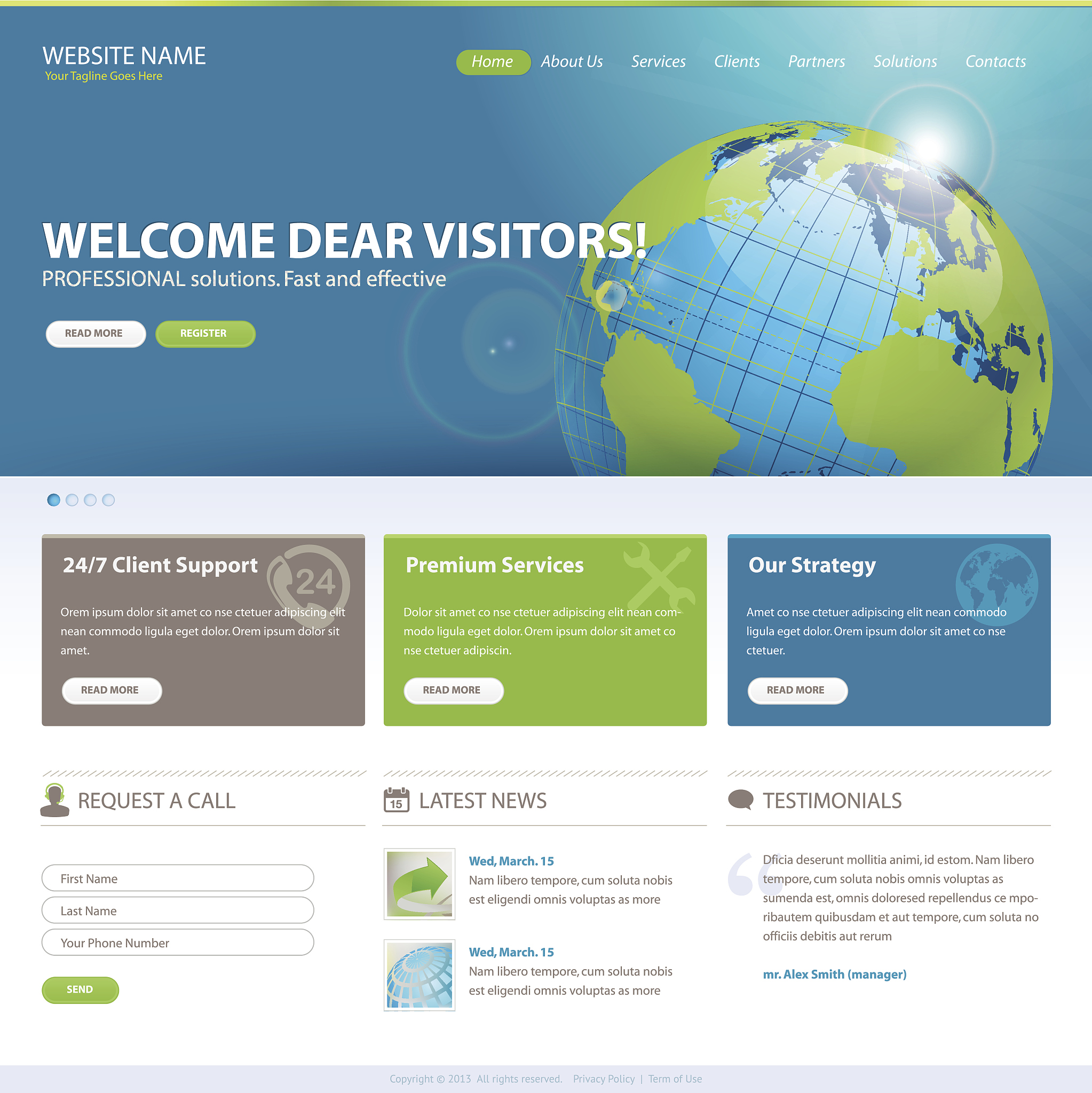 website design template