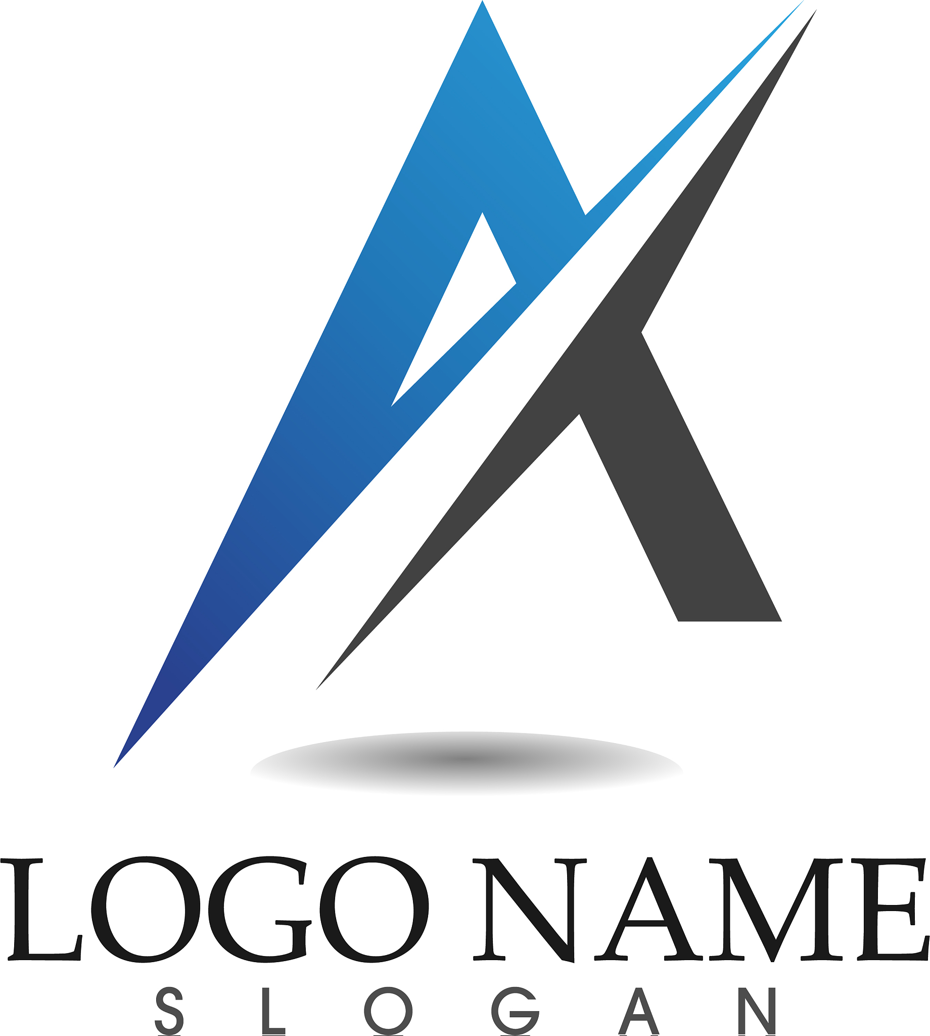 a letter logo business template icon