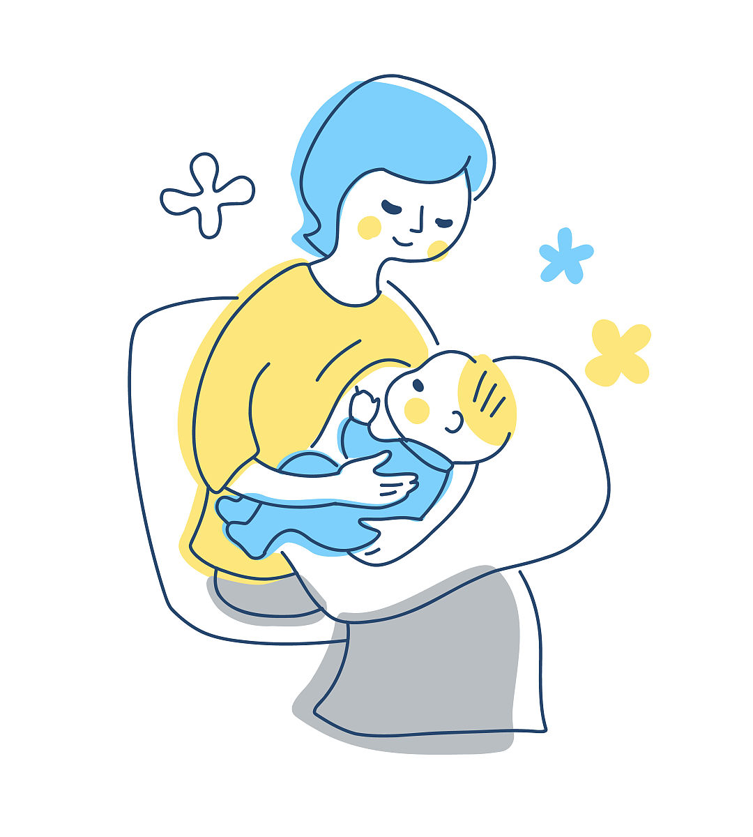 母乳喂养的温馨画面：母爱与健康