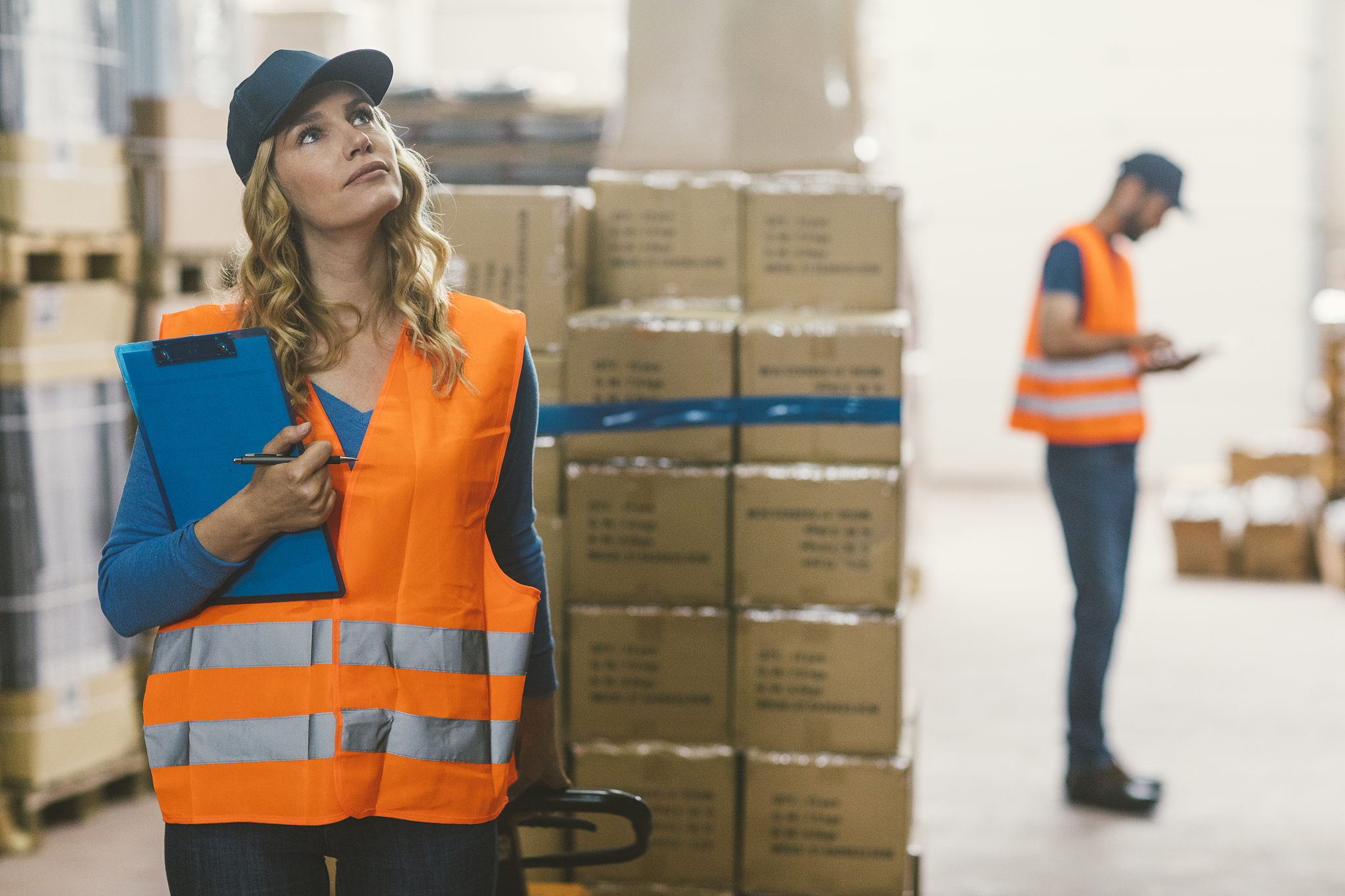 workers in warehouse
