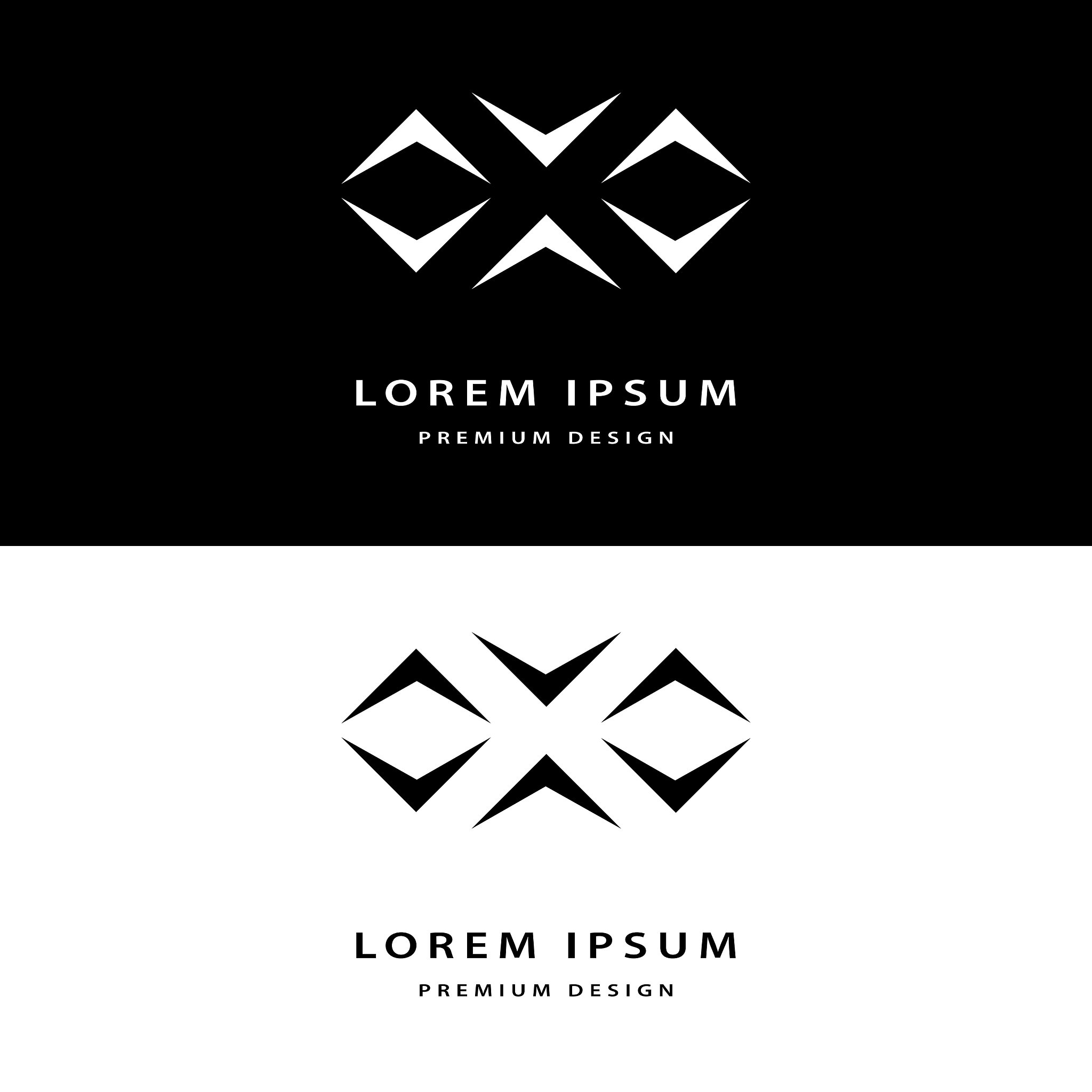 creative icon monogram design elements