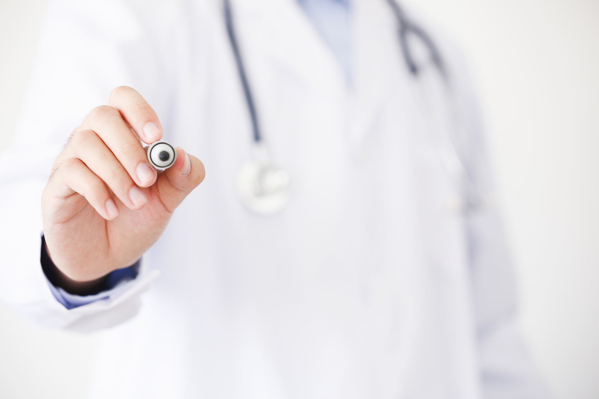 doctor writing