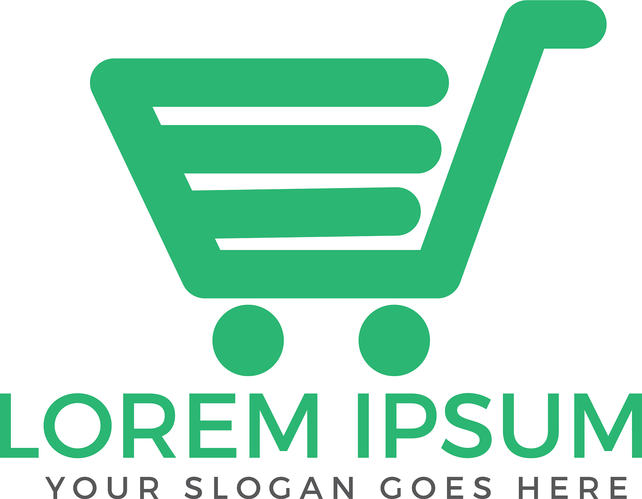 shopping cart logo design