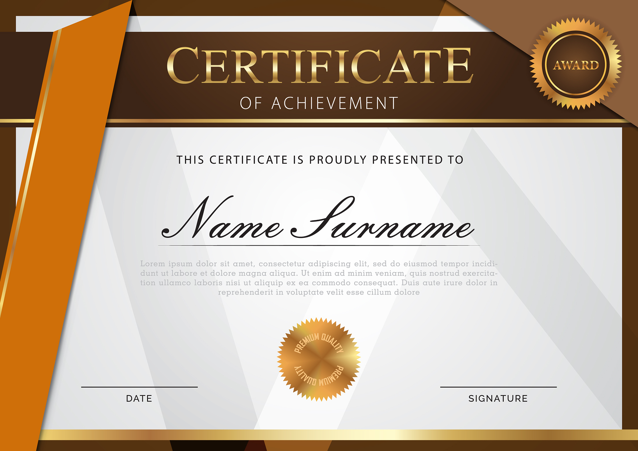 certificate template