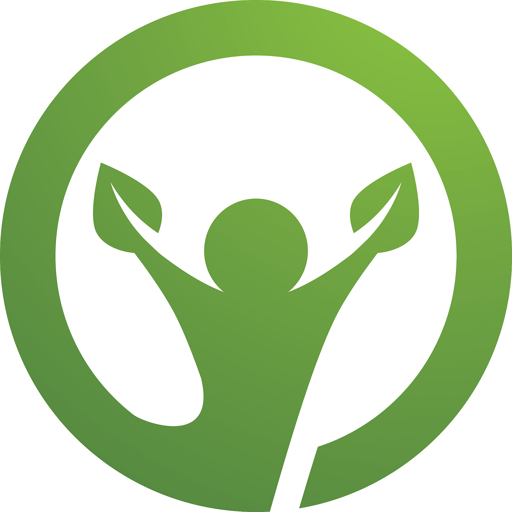 human character logo sign health care logo sign