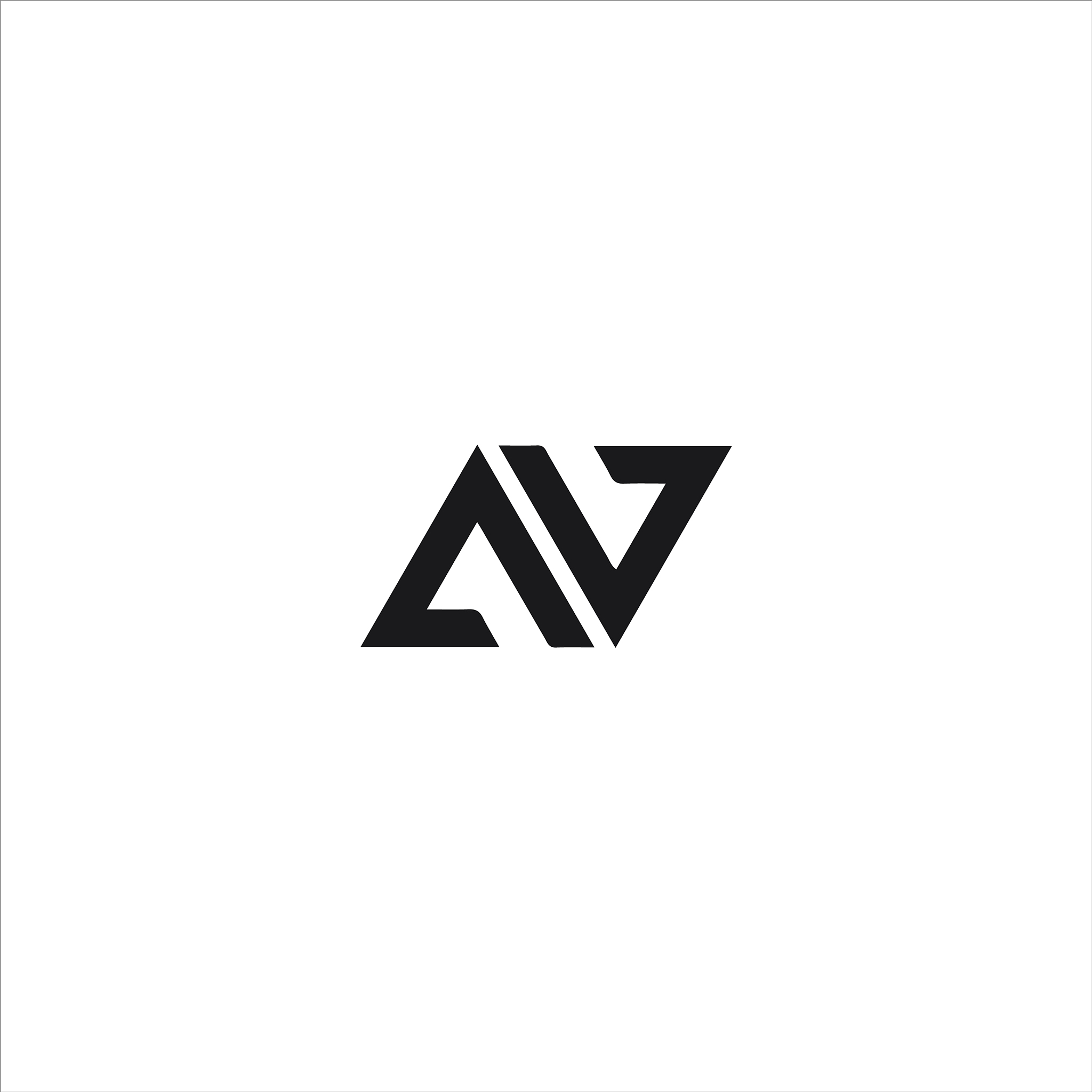 initial letter ln or nl logo design template