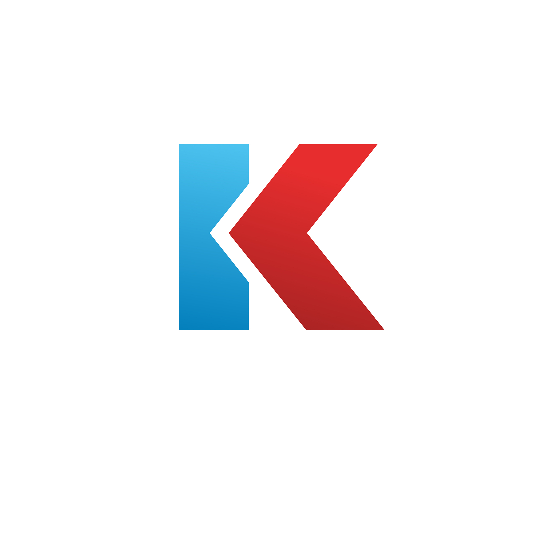 letter k logo icon design template elements