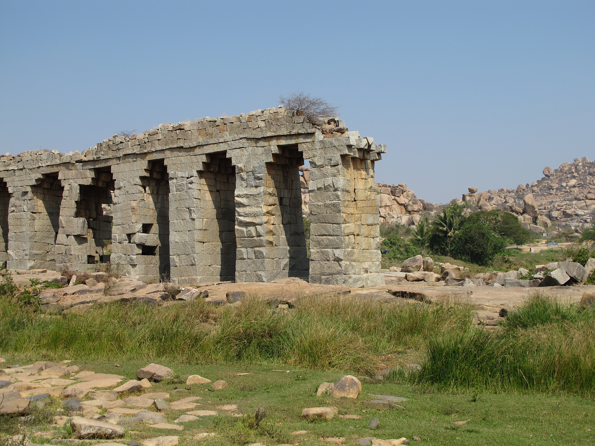 ruins of a ancient bridge