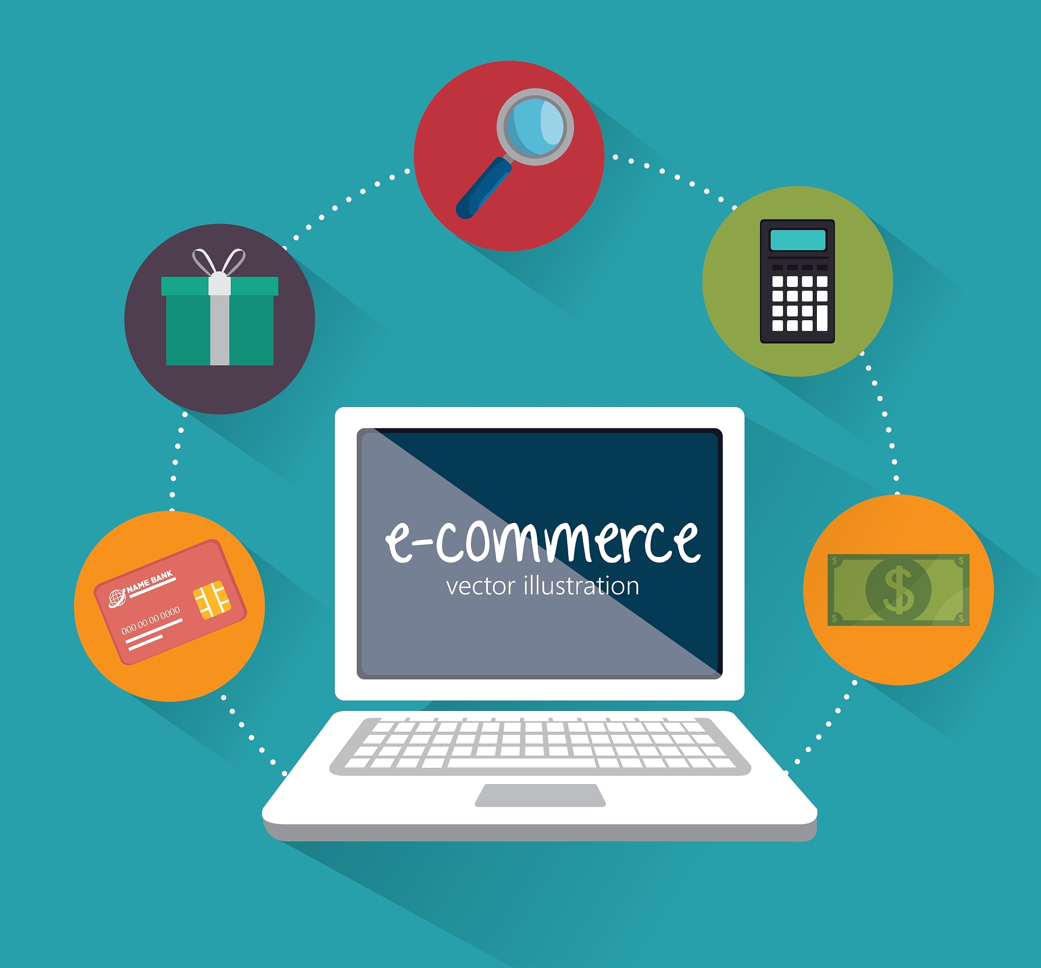 web shopping ecommerce online icon