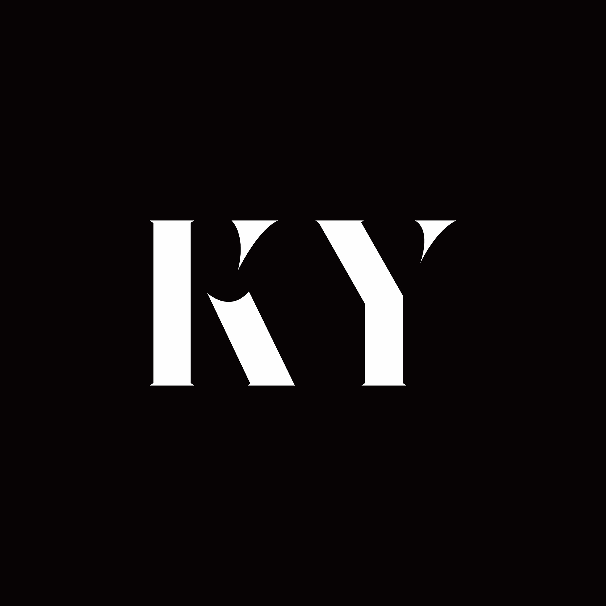 ky logo letter initial logo designs template