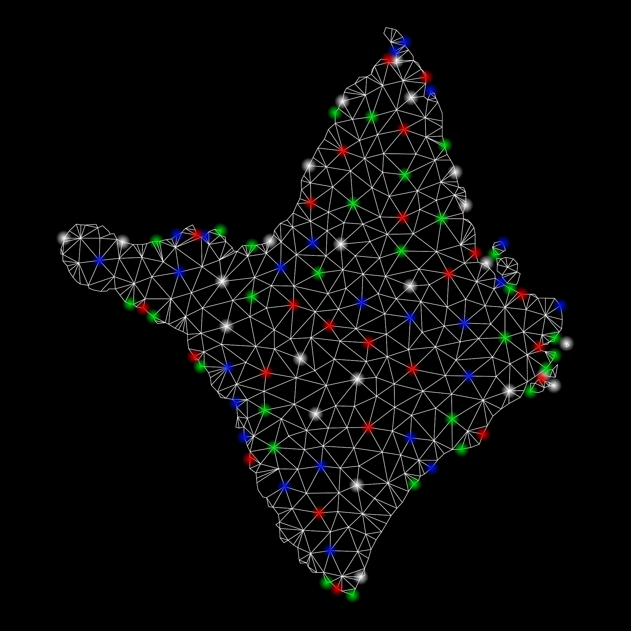 bright mesh network amapa state map with flash