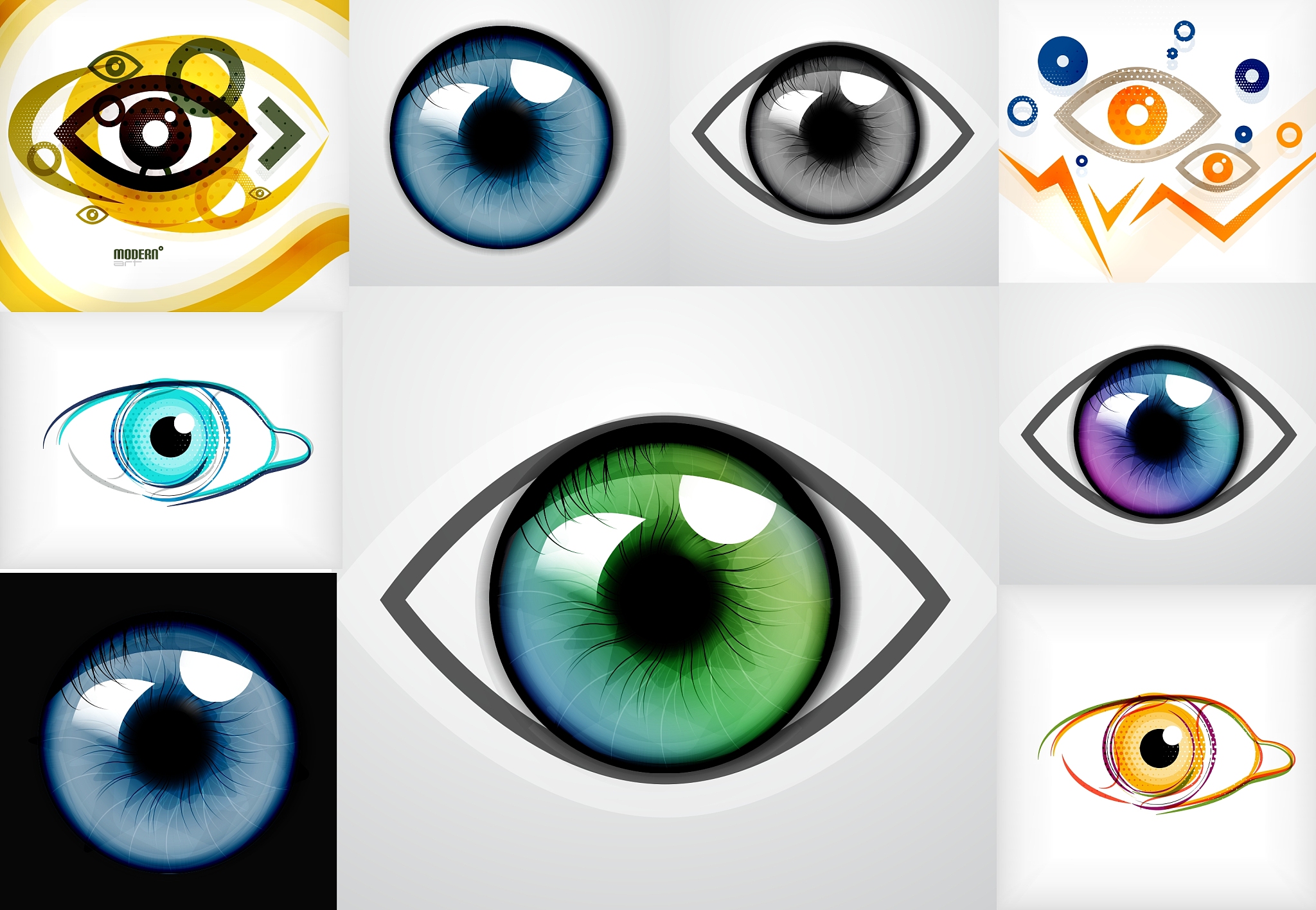 mega collection of eye design templates