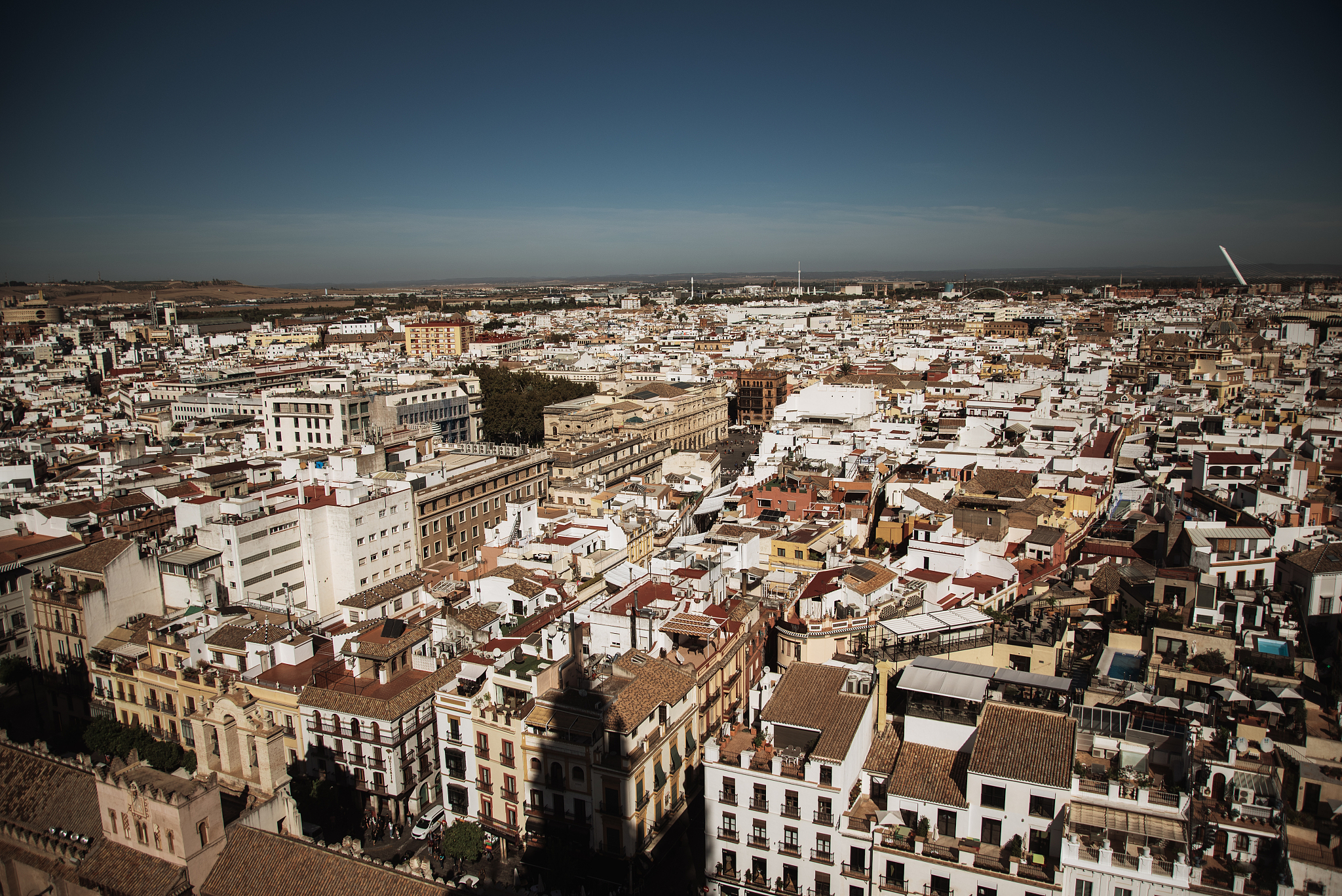 seville, spain, as seen from above