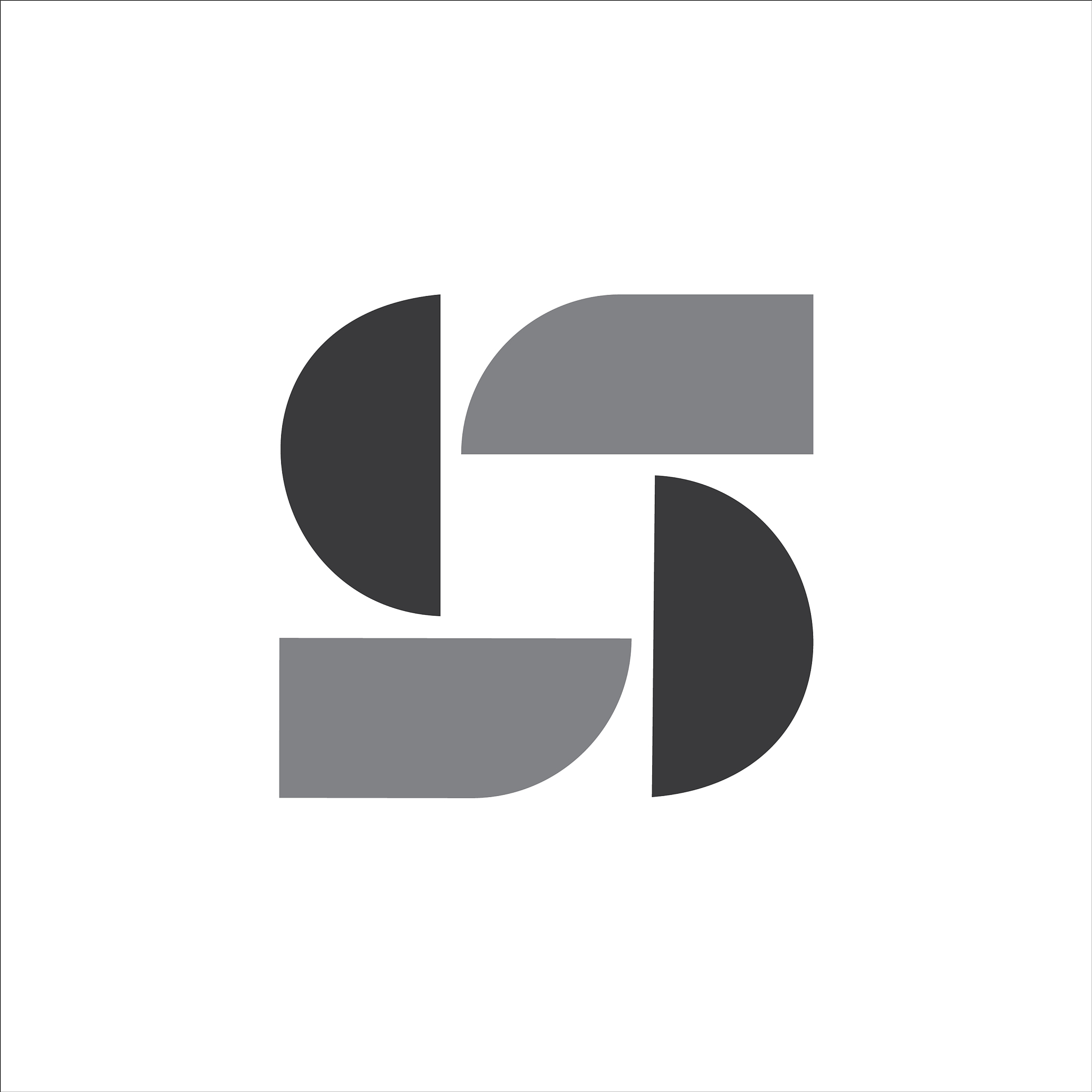 initial letter ss logo or s logo design
