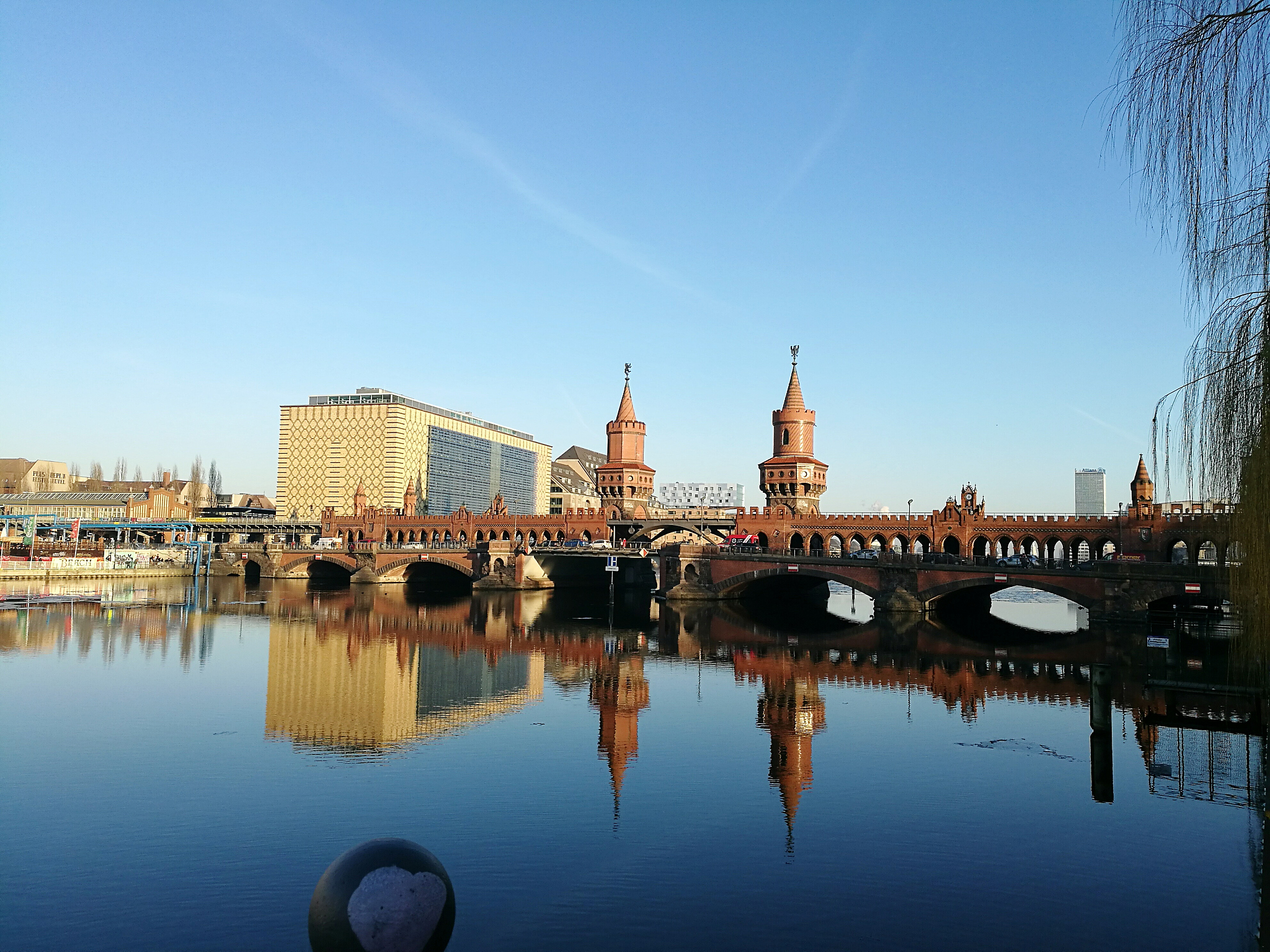 reflection of buildings in water