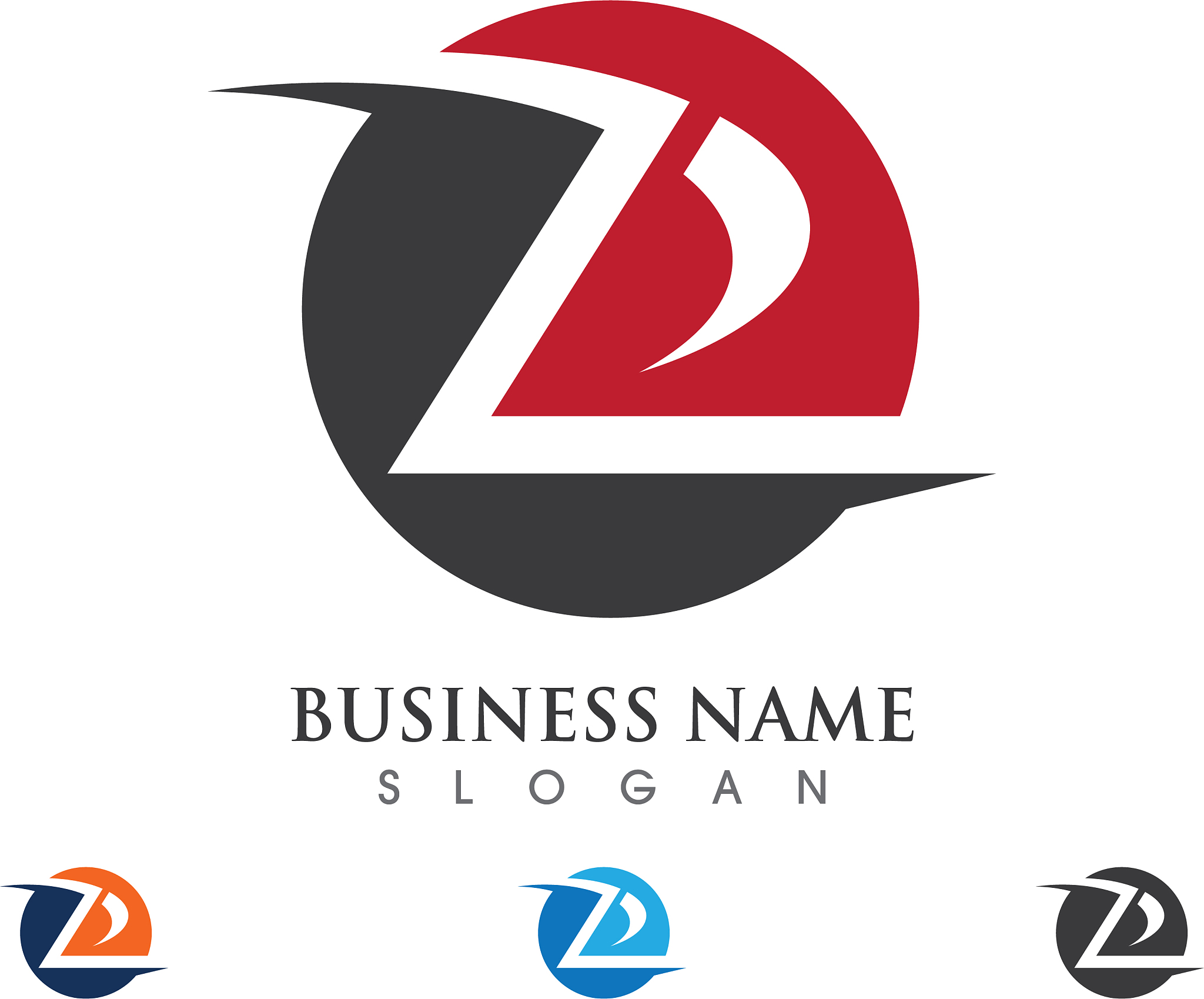 z letter logo business template
