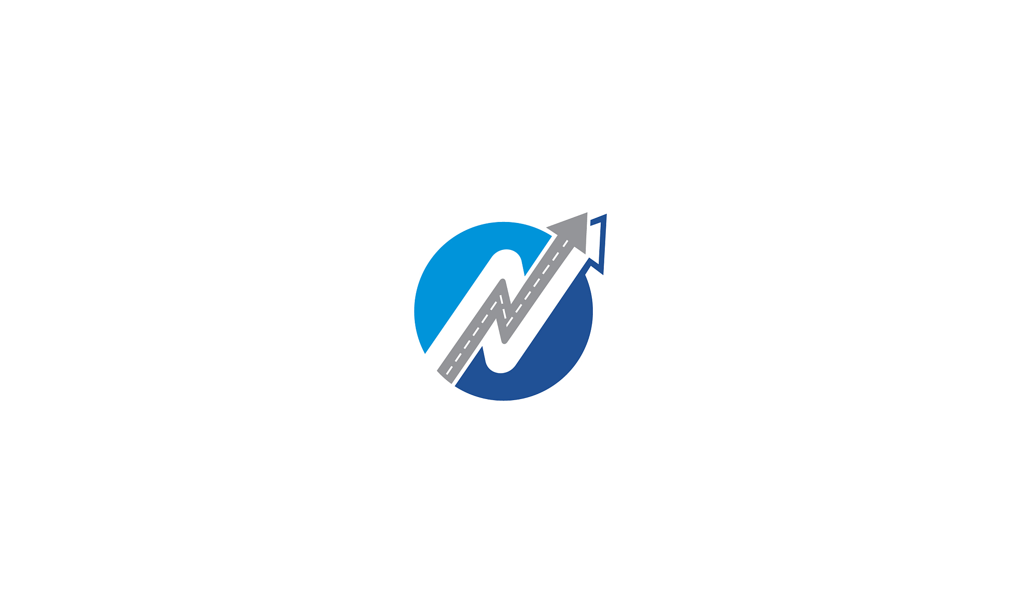 initia<strong>l</strong> n road icon logo technology