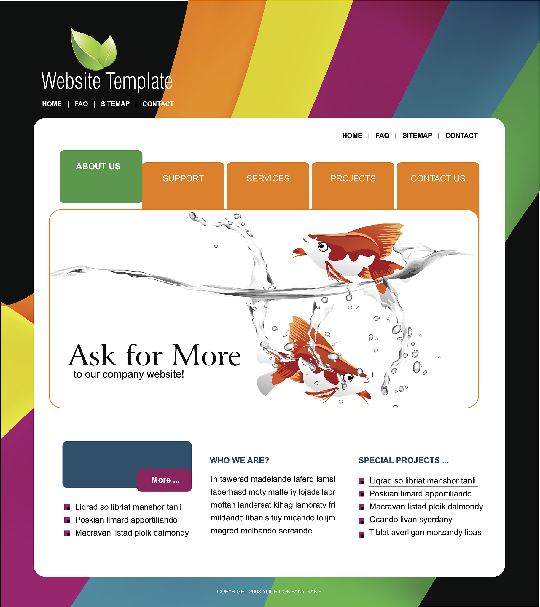 website template