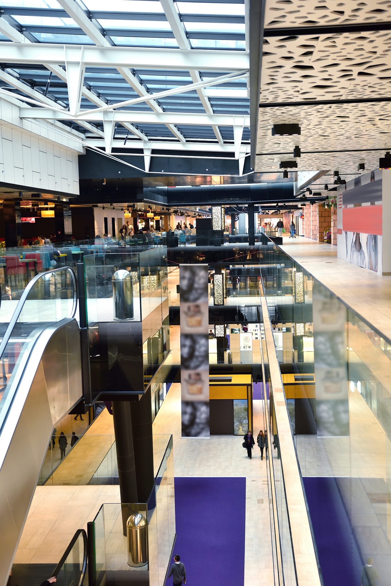 modern bright shopping mall indoor architecture