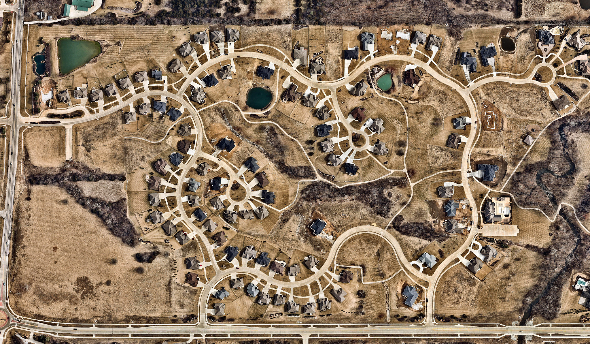 residential area in columbia, missouri, usa