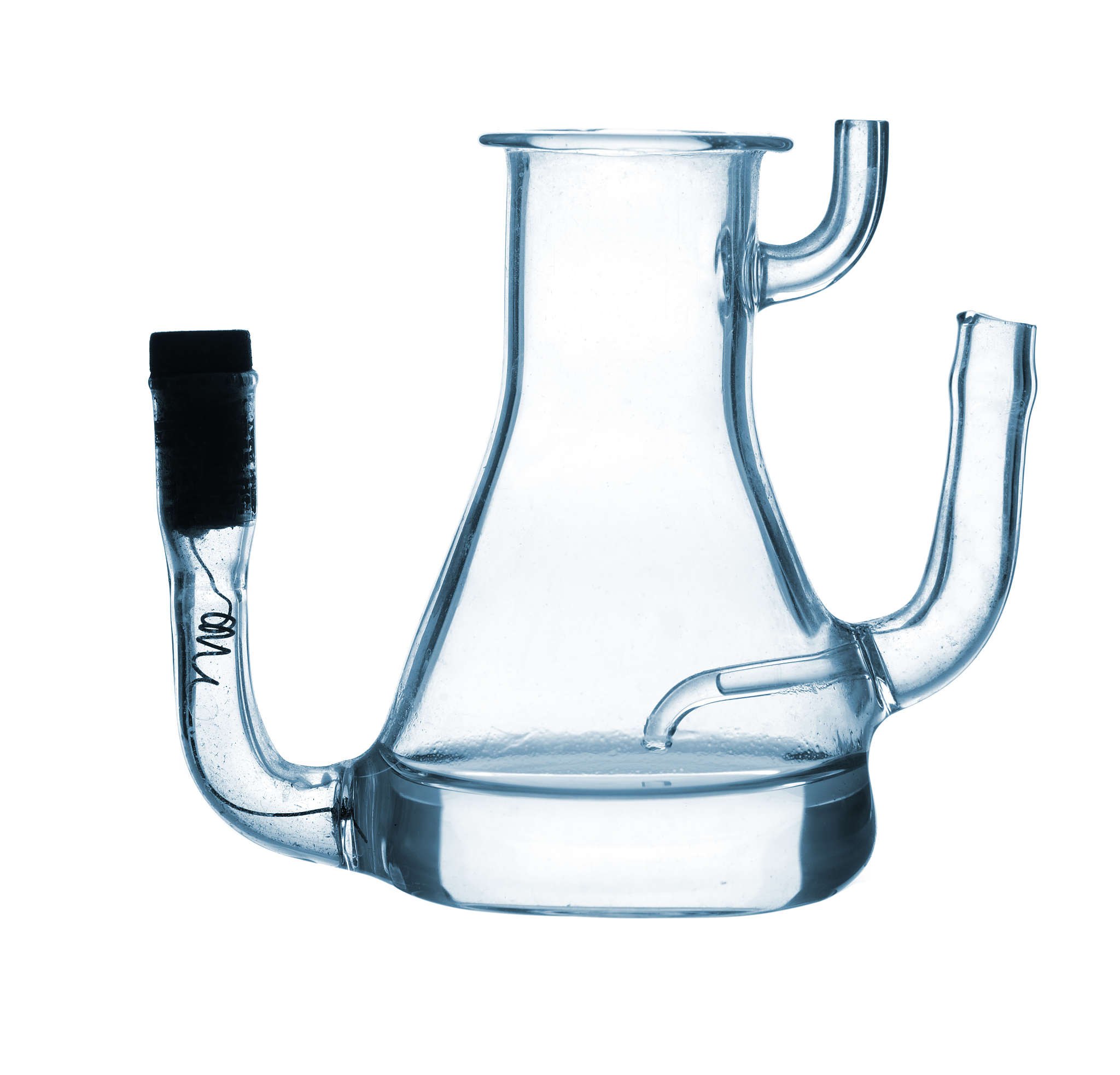 水晶烧水壶上水管怎么往壶身口插