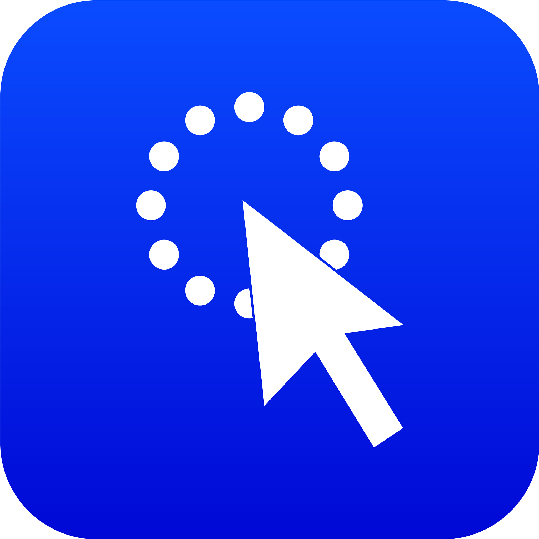 click icon digital blue