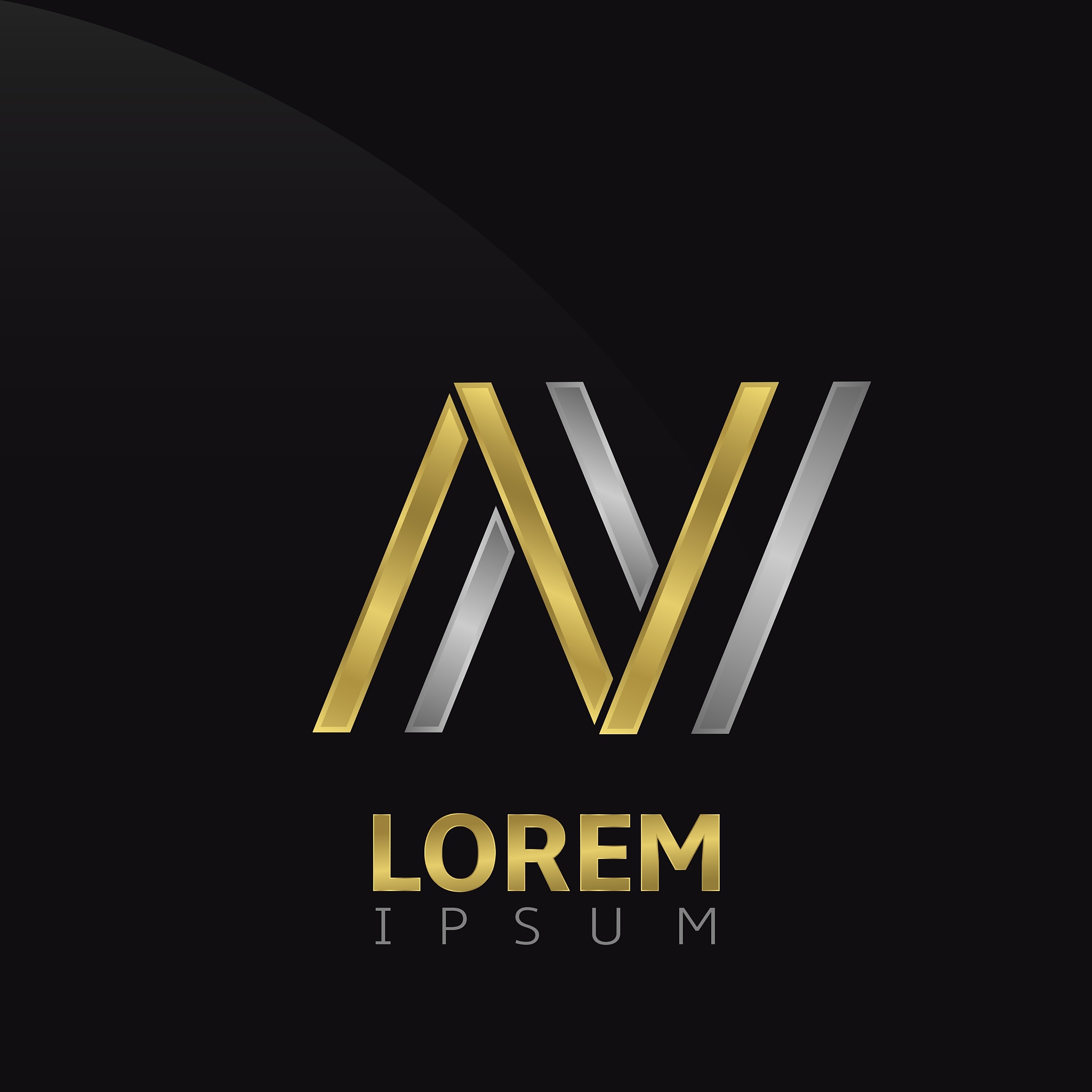 n letter logo