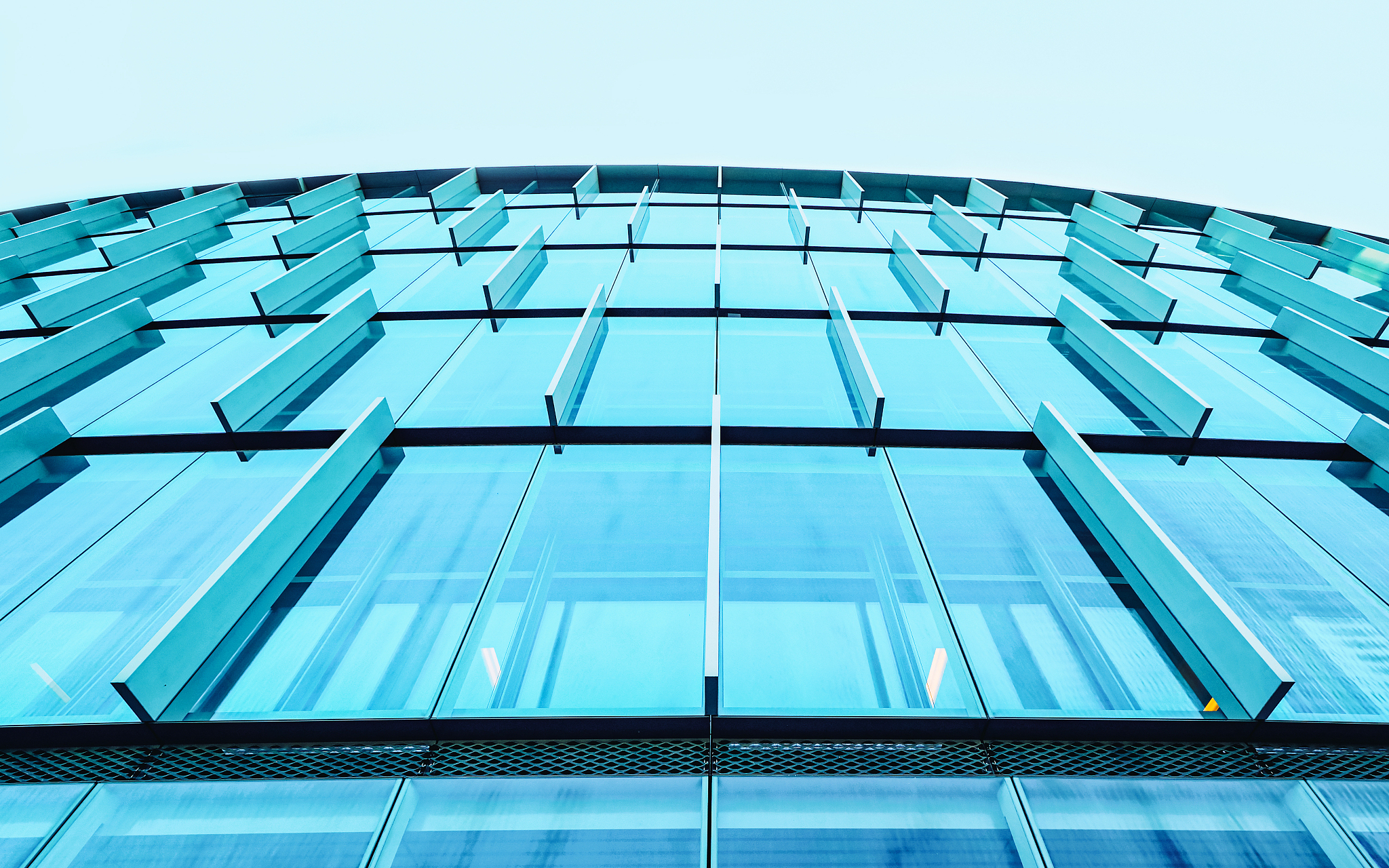 business office glass building architecture and modern city copy