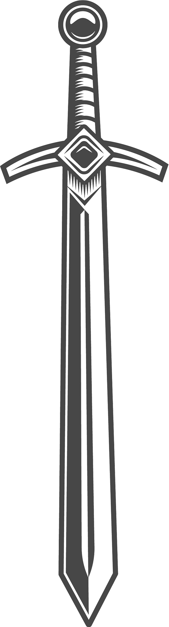vintage knight sword concept
