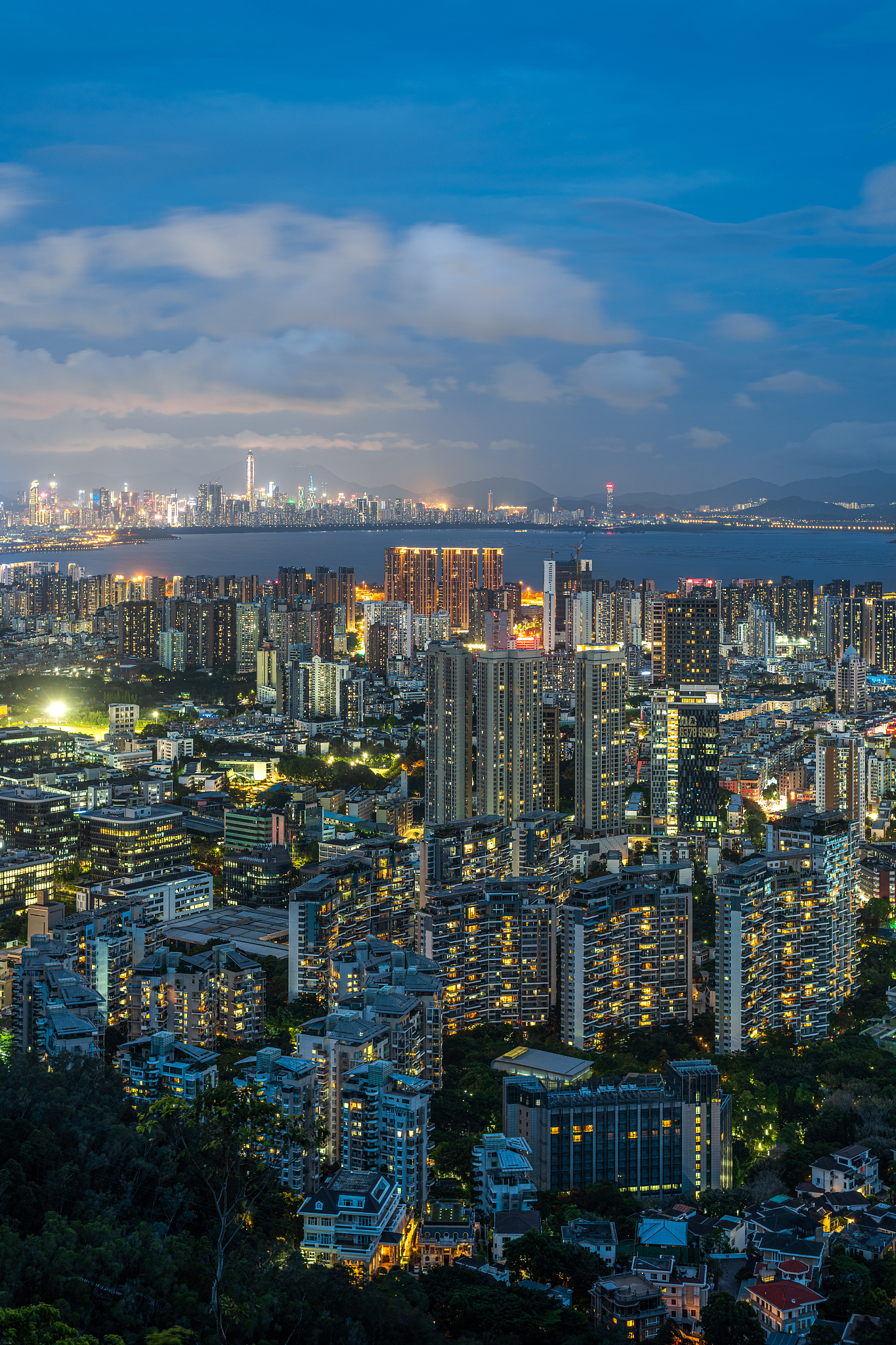 深圳南山区繁华夜景